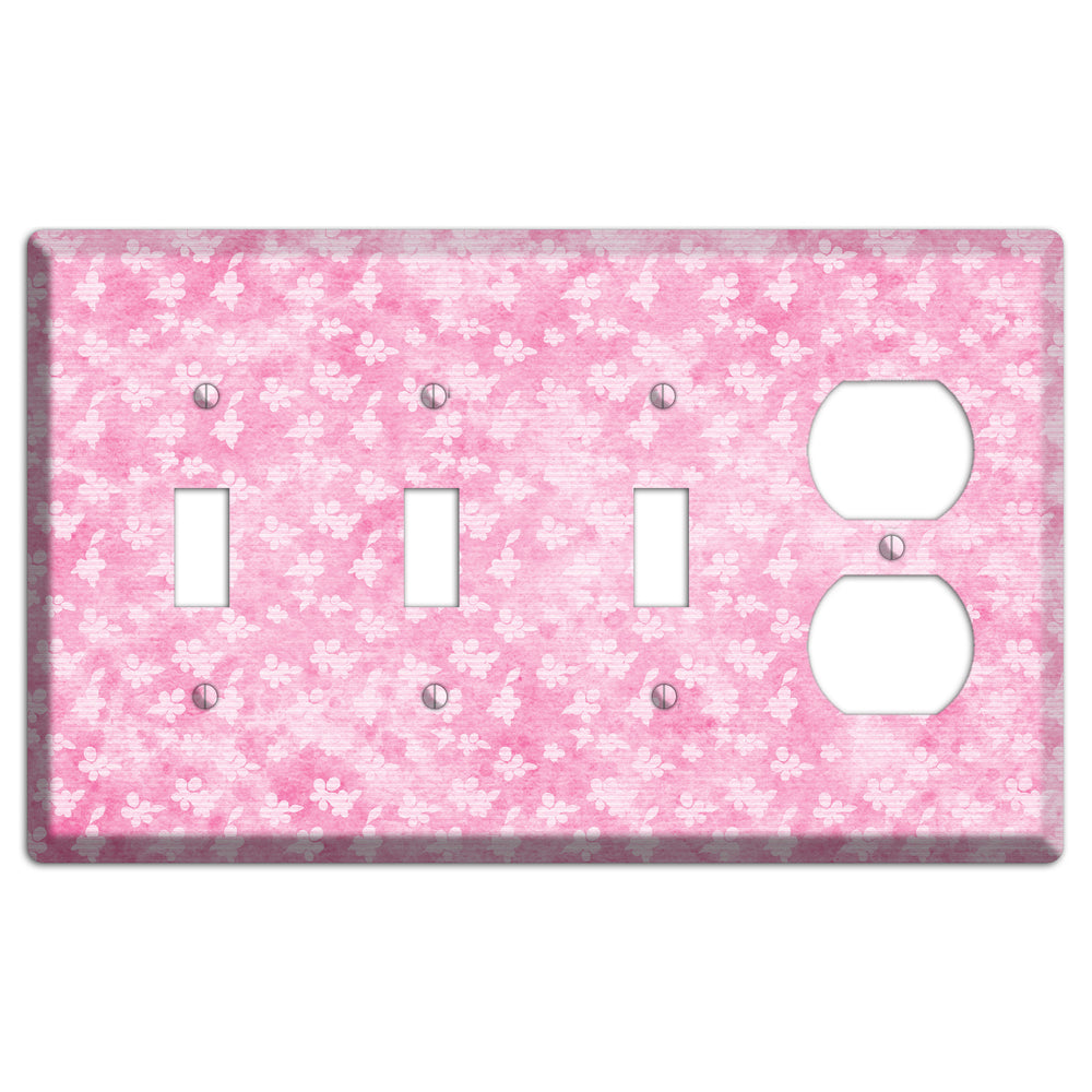 Cupid Pink Texture 3 Toggle / Duplex Wallplate