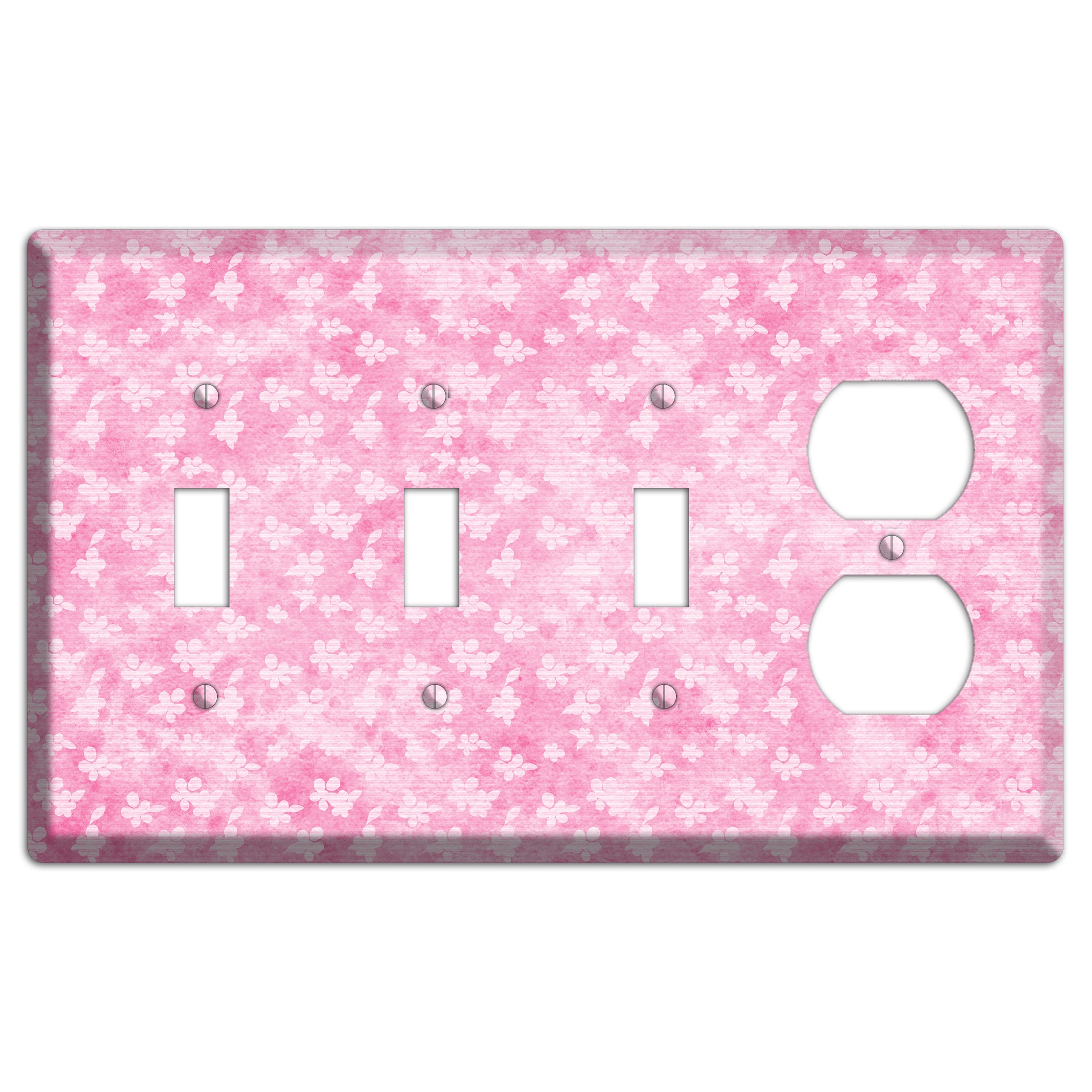 Cupid Pink Texture 3 Toggle / Duplex Wallplate