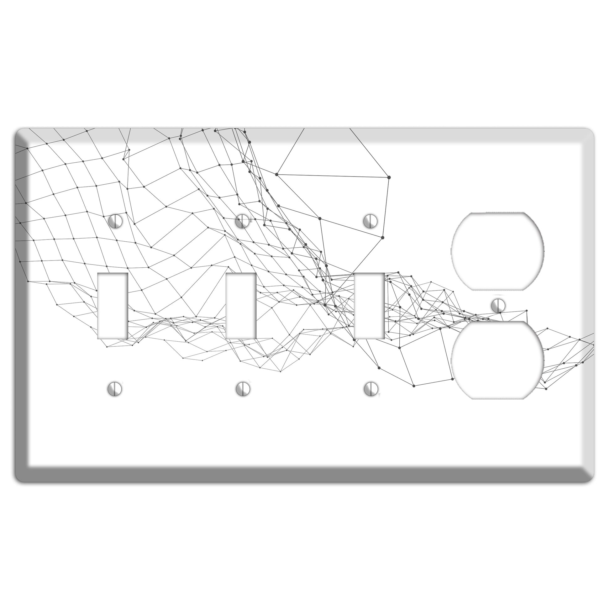 Linear I 3 Toggle / Duplex Wallplate