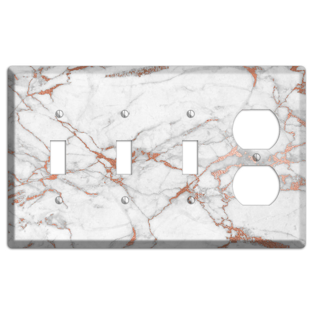 Copperfield Copper 3 Toggle / Duplex Wallplate