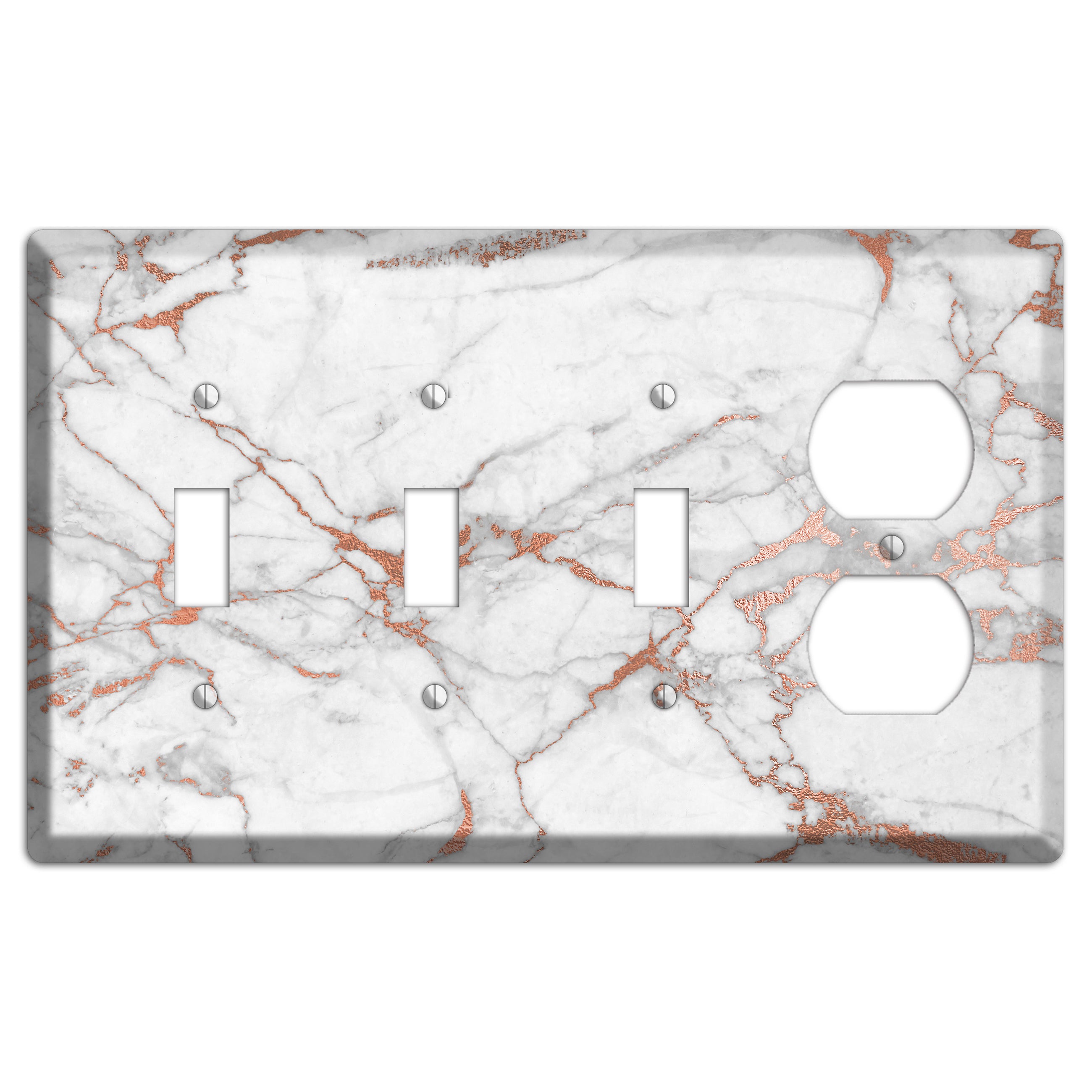 Copperfield Copper 3 Toggle / Duplex Wallplate