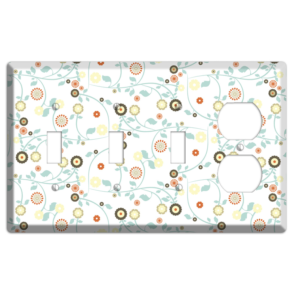 Cute Flowers 3 Toggle / Duplex Wallplate