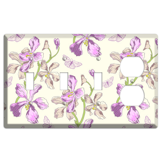 Orchid 3 Toggle / Duplex Wallplate