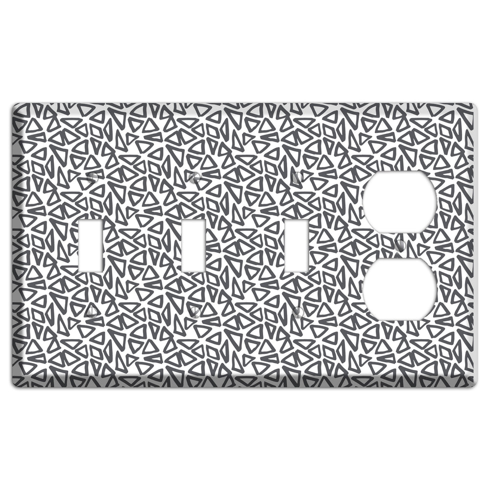Abstract 3 3 Toggle / Duplex Wallplate