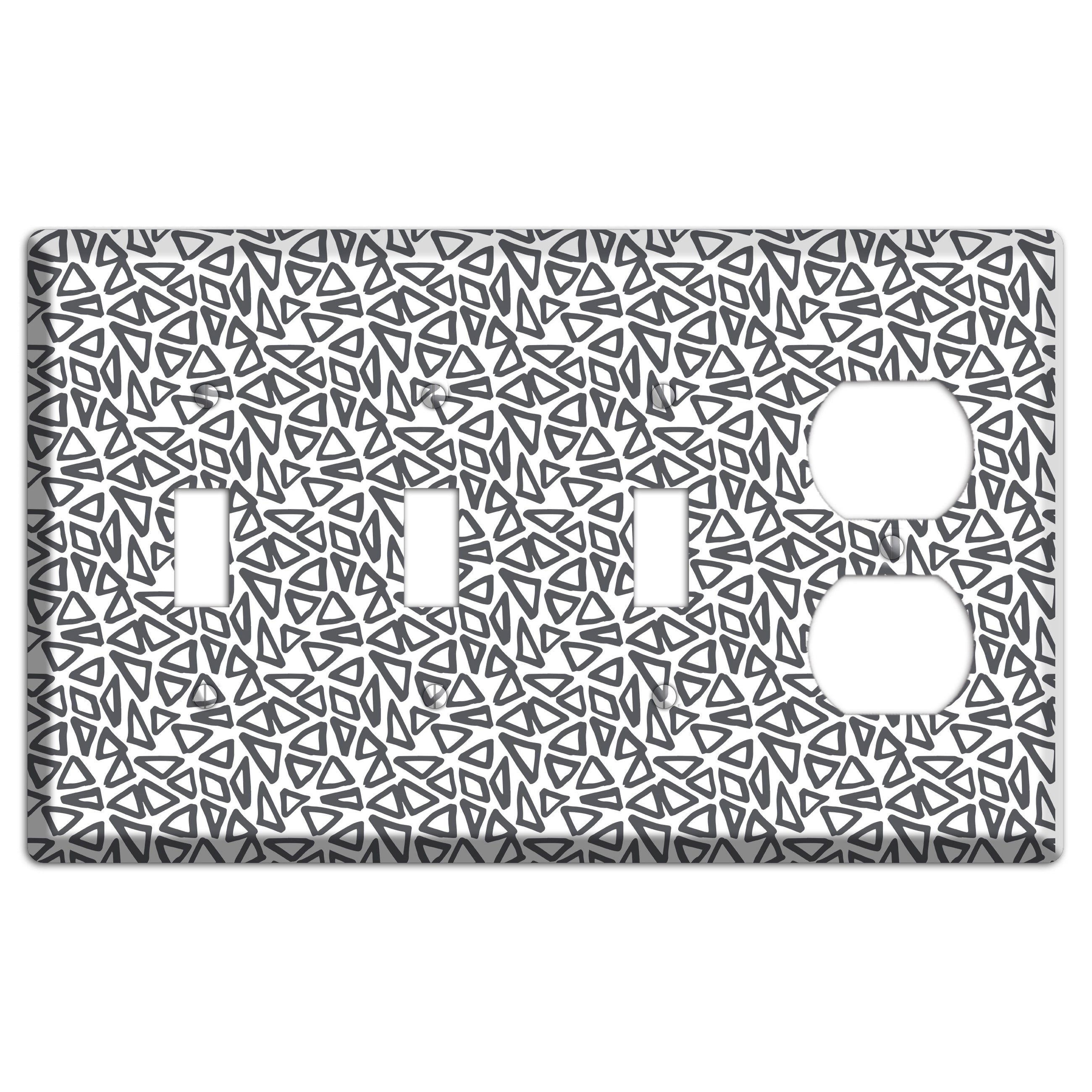 Abstract 3 3 Toggle / Duplex Wallplate