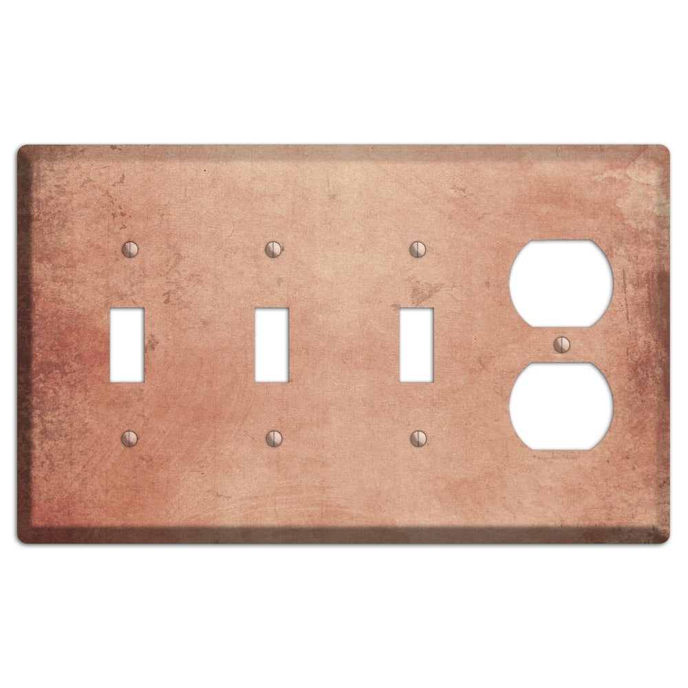 Tan Vintage Grunge 3 Toggle / Duplex Wallplate