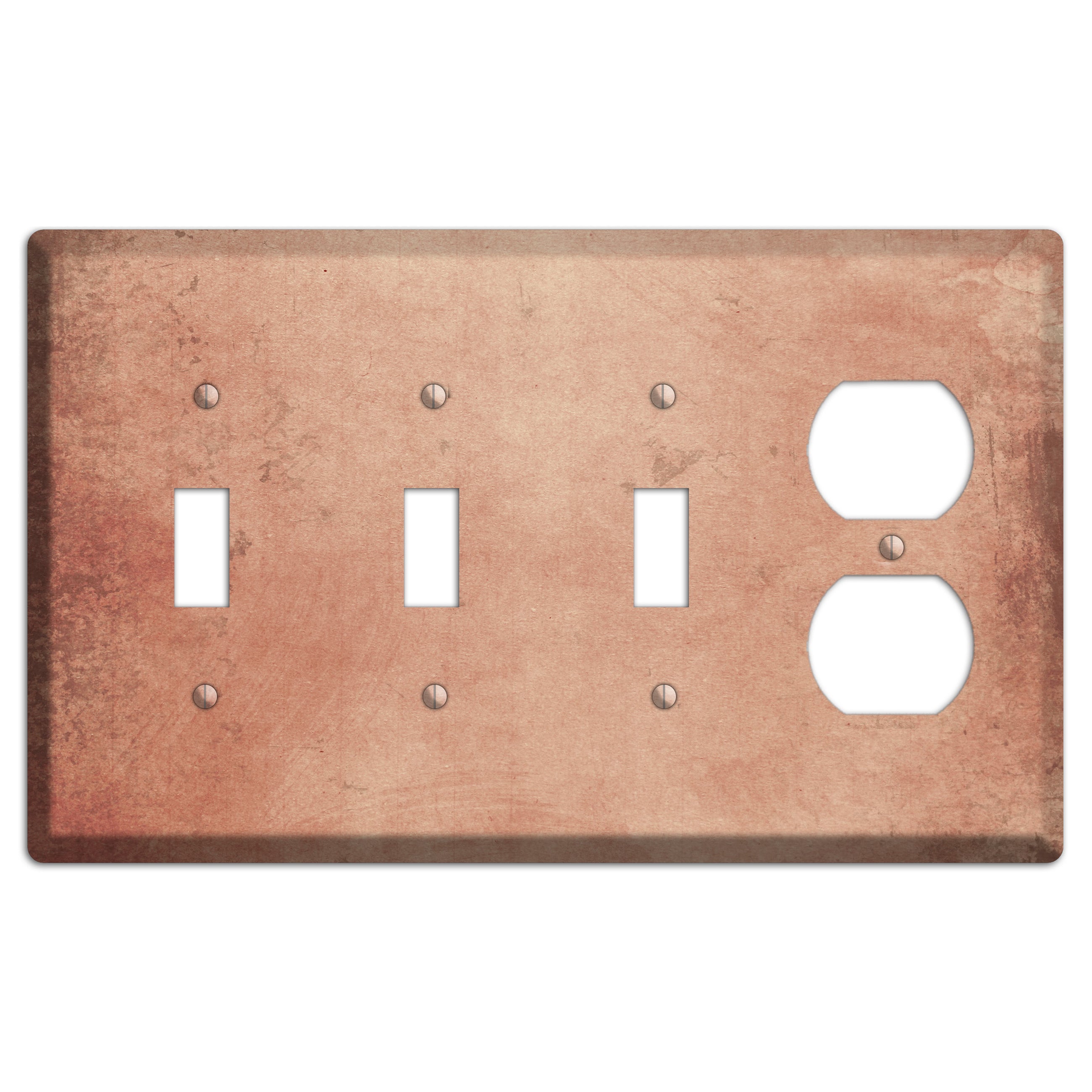 Tan Vintage Grunge 3 Toggle / Duplex Wallplate
