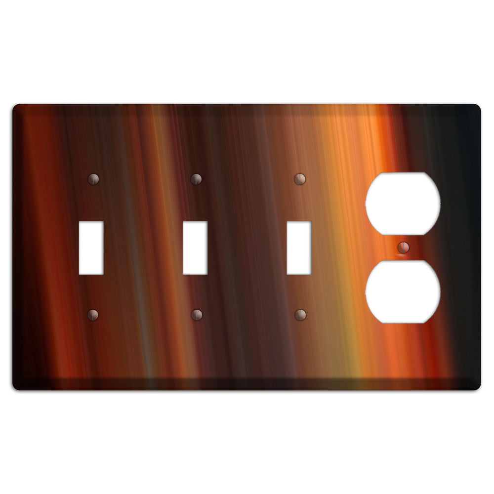 Maroon Ray of Light 3 Toggle / Duplex Wallplate