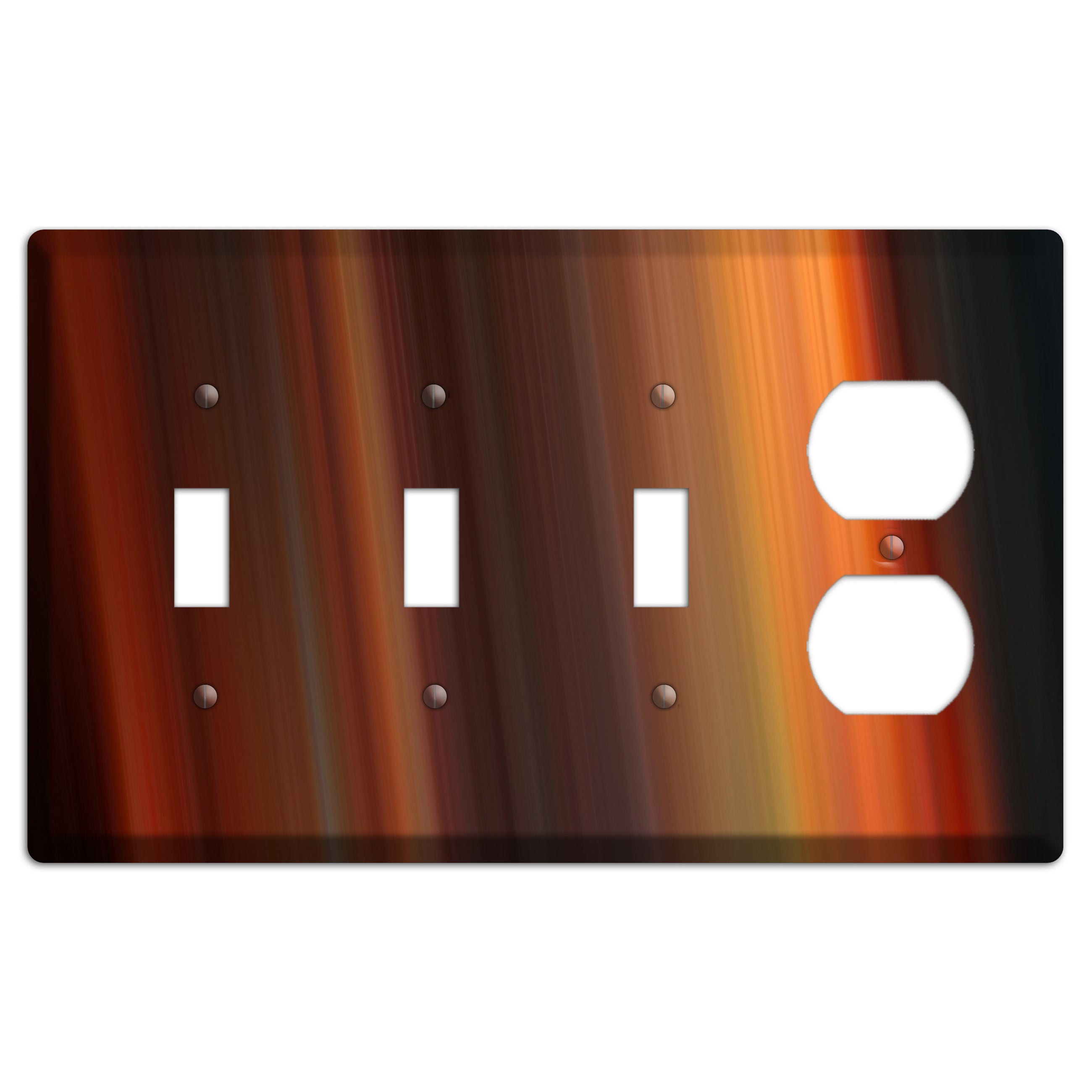 Maroon Ray of Light 3 Toggle / Duplex Wallplate