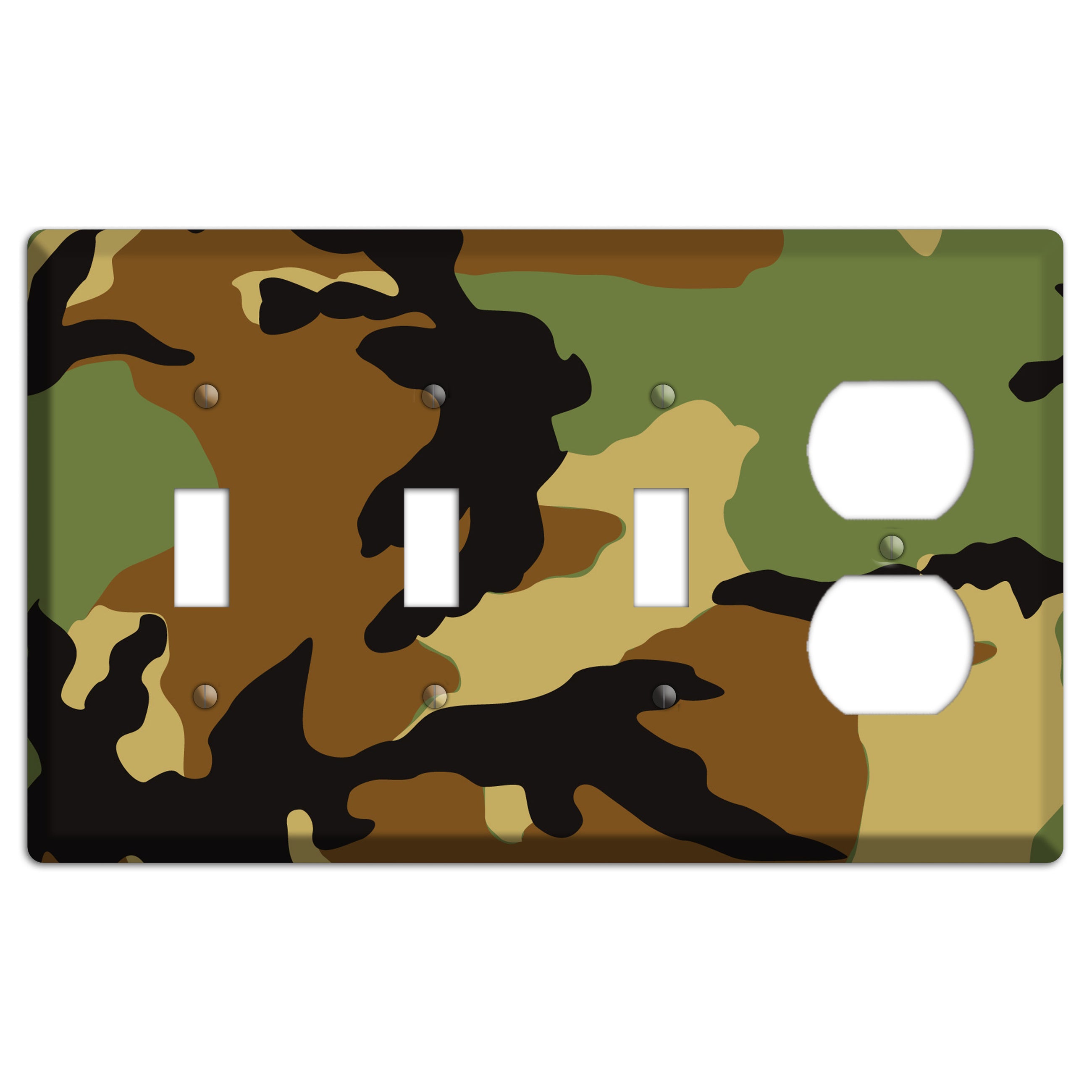 Camoflauge 3 Toggle / Duplex Wallplate