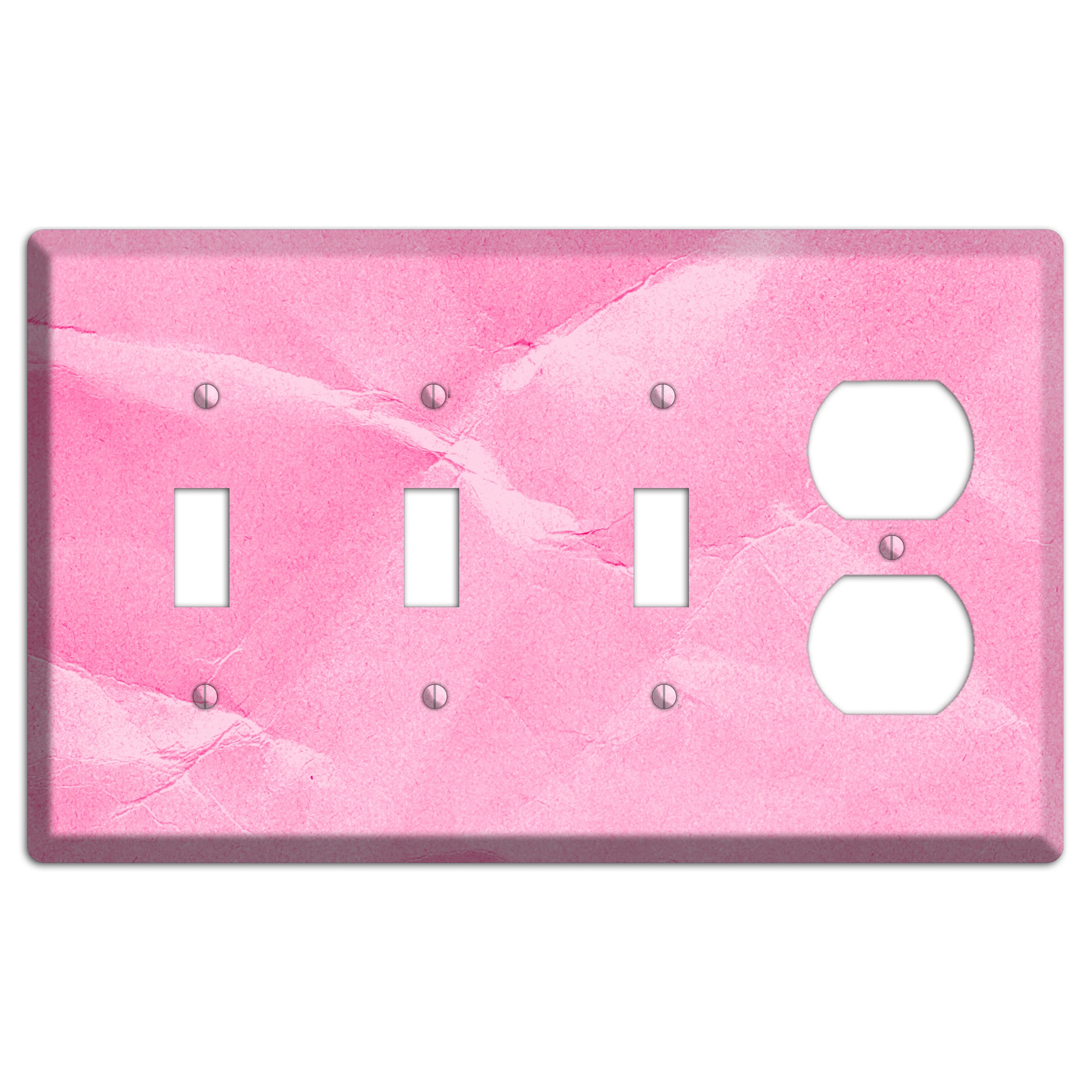 Carnation Pink Texture 3 Toggle / Duplex Wallplate