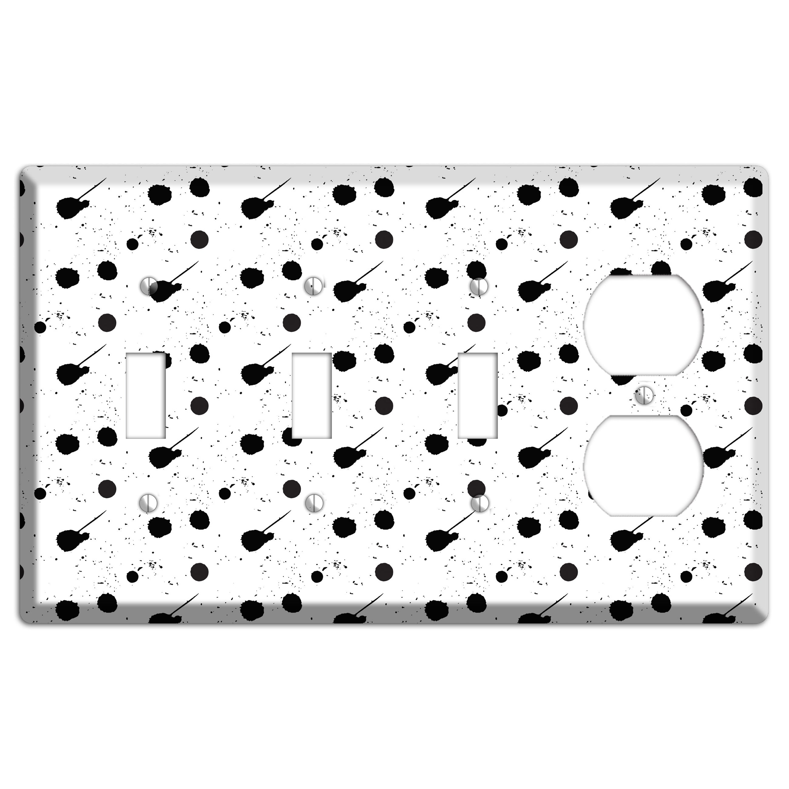 Ink Drops 6 3 Toggle / Duplex Wallplate