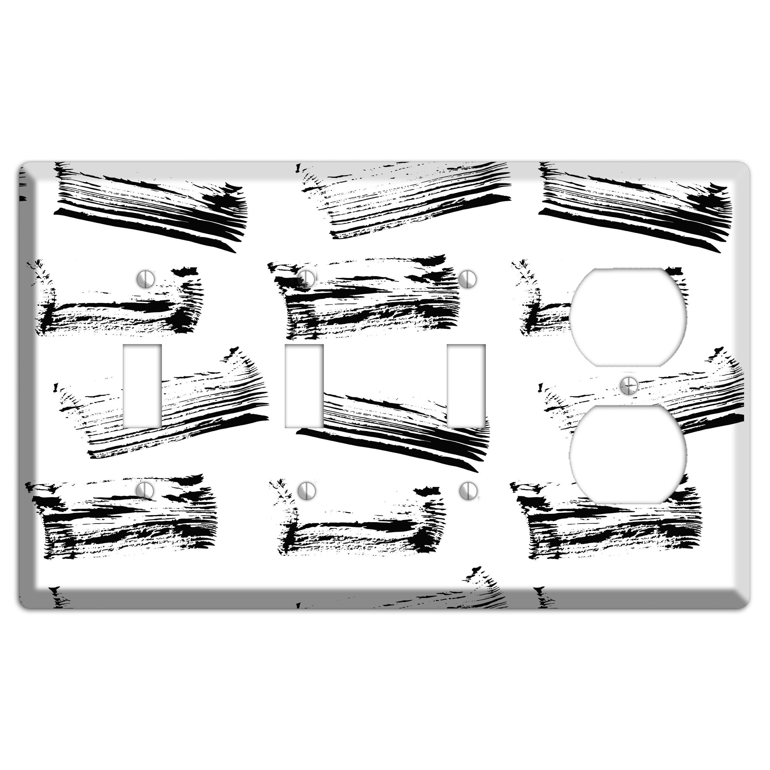 Ink Brushstrokes 1 3 Toggle / Duplex Wallplate