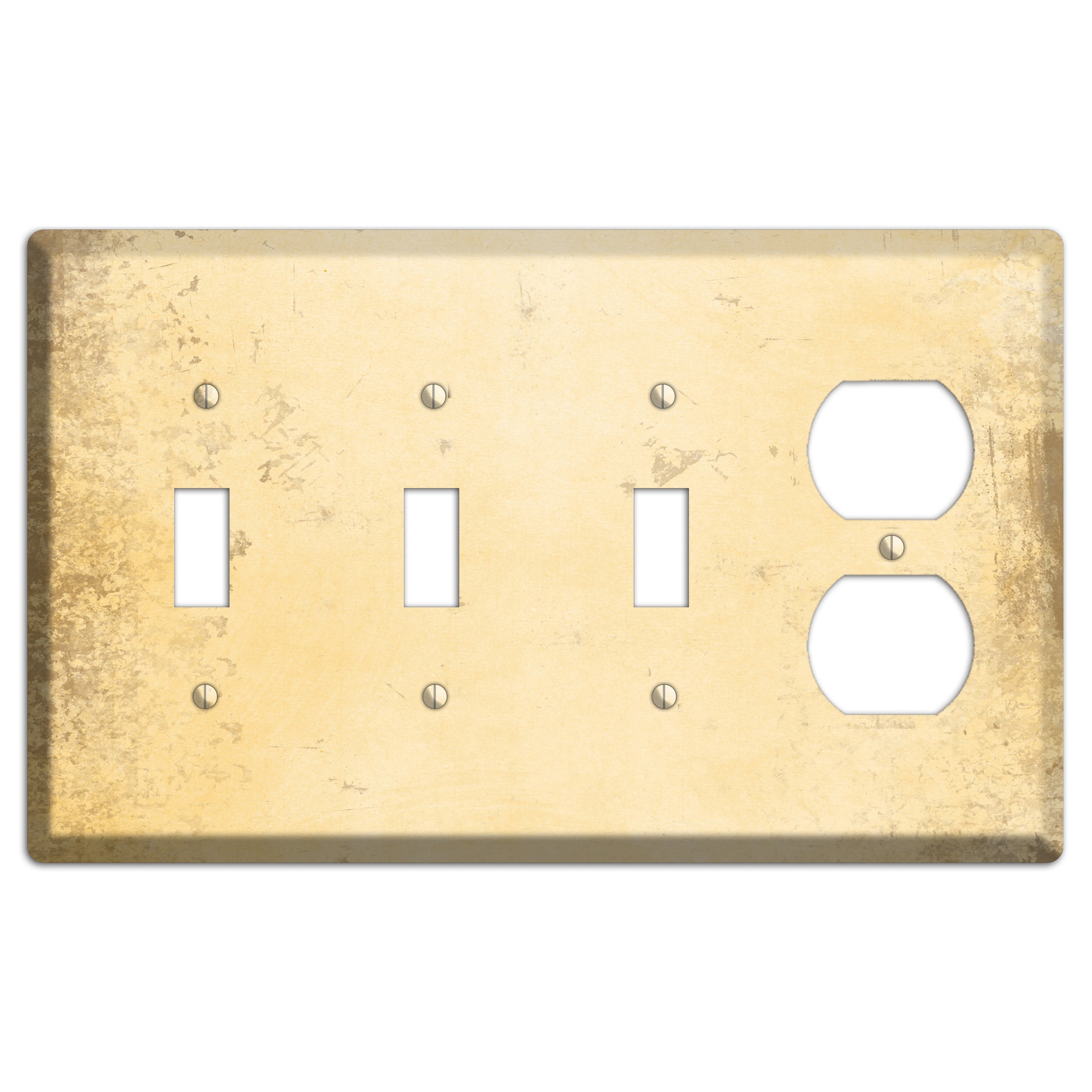 Astra Vintage Grunge 3 Toggle / Duplex Wallplate