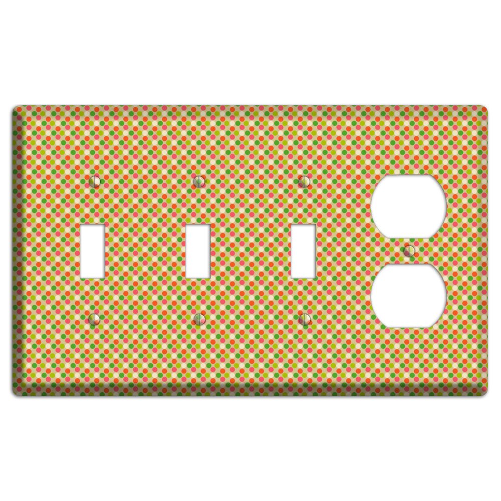 Yellow Plaid 3 Toggle / Duplex Wallplate