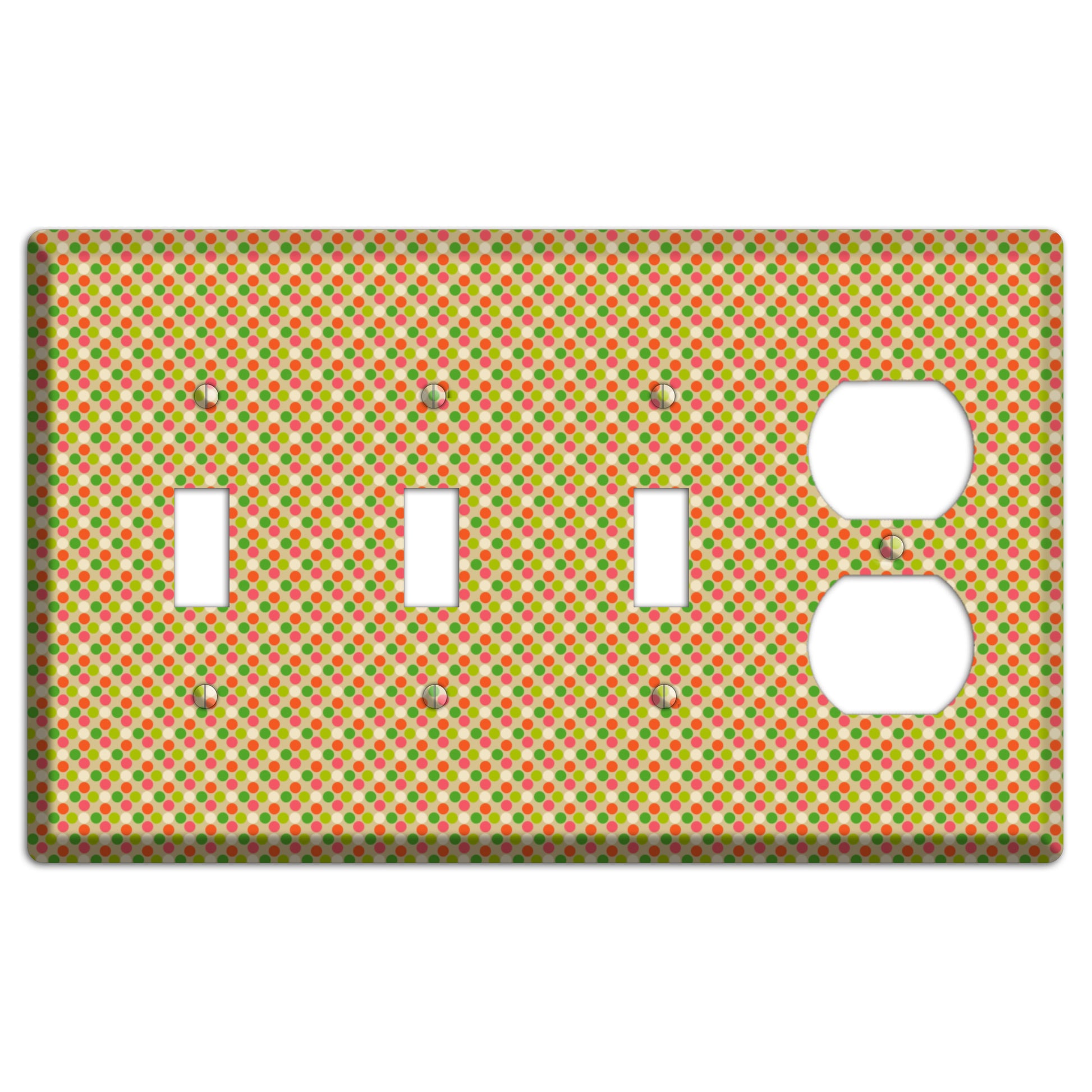Yellow Plaid 3 Toggle / Duplex Wallplate