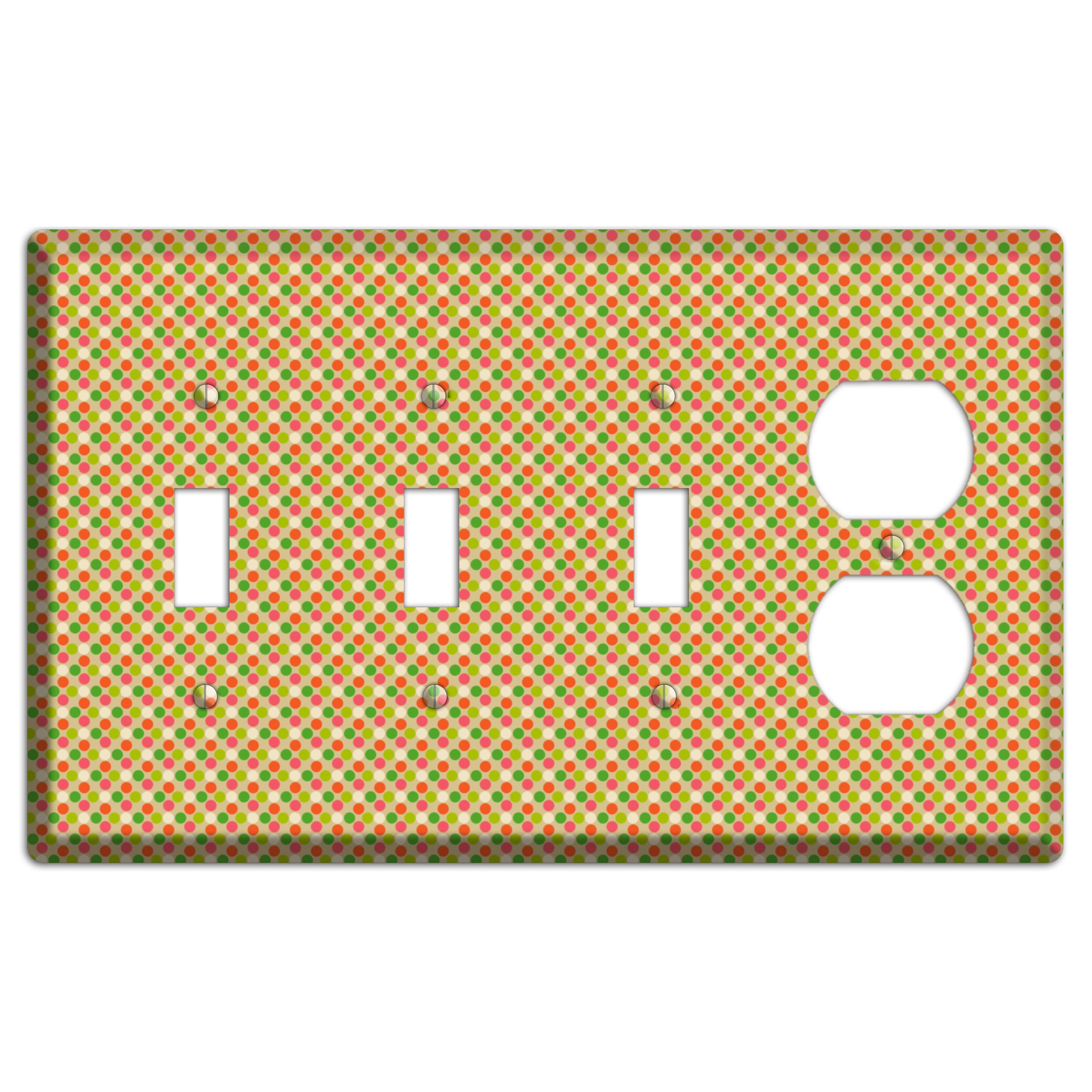 Yellow Plaid 3 Toggle / Duplex Wallplate