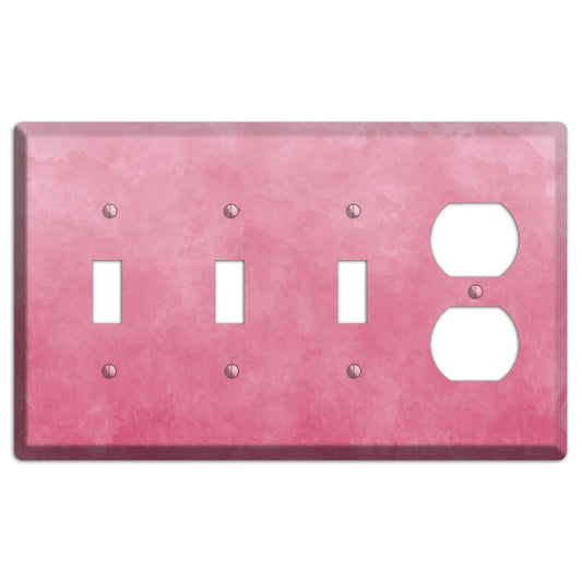 Pink Ombre 3 Toggle / Duplex Wallplate