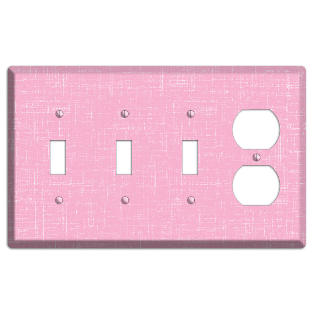 Chantilly Pink Texture 3 Toggle / Duplex Wallplate