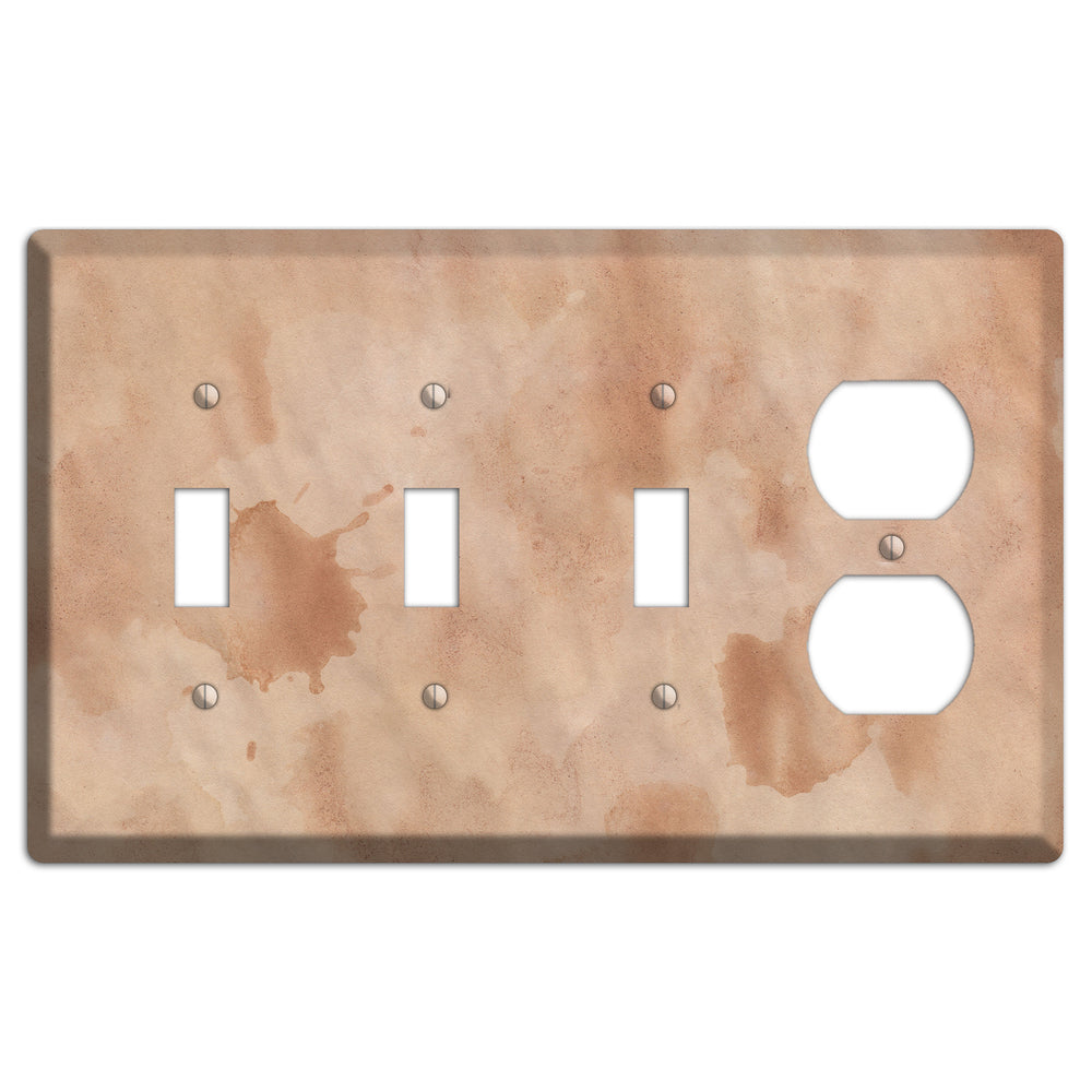 Aged Paper 2 3 Toggle / Duplex Wallplate
