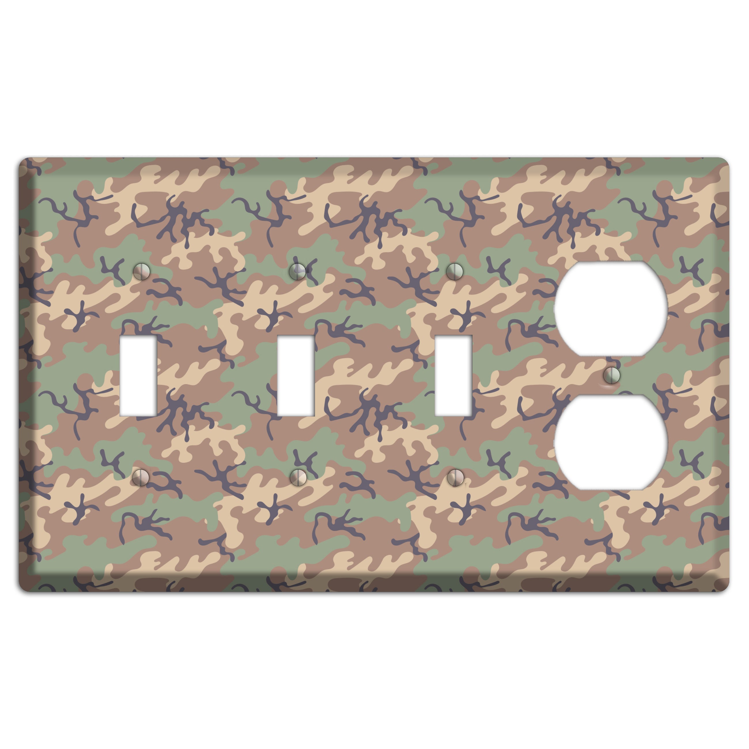 Jungle 1968 Camo 3 Toggle / Duplex Wallplate