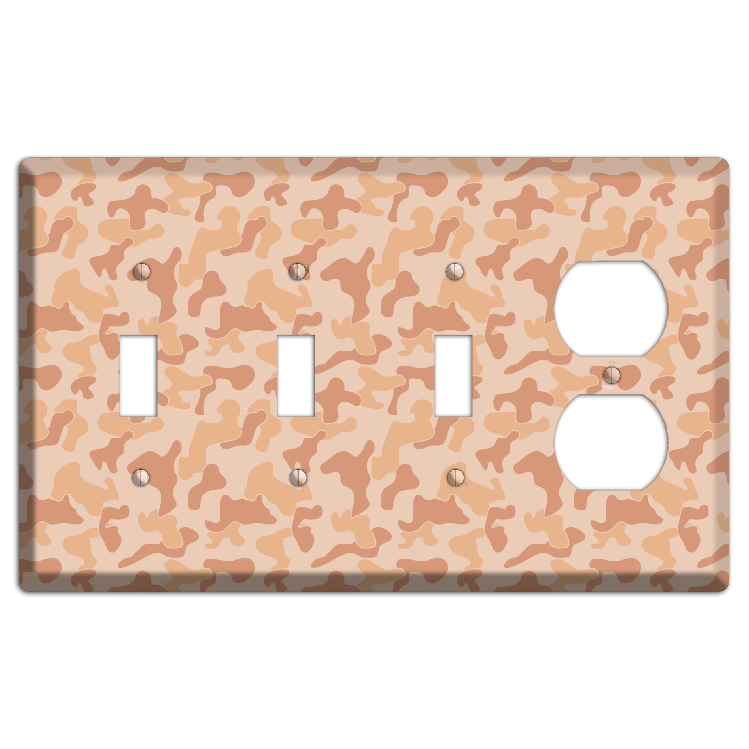 Beach Camo 3 Toggle / Duplex Wallplate