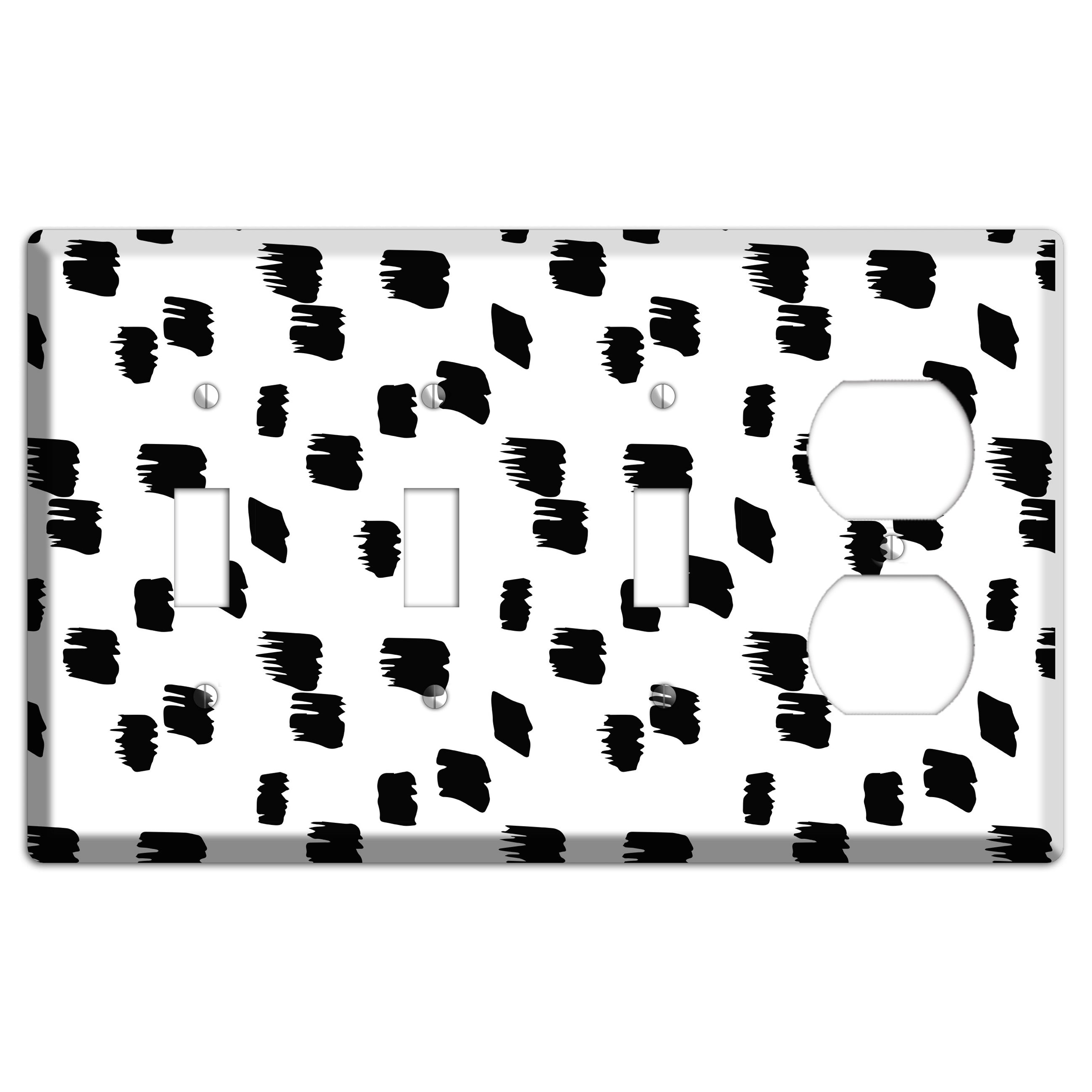 Ink Brushstrokes 6 3 Toggle / Duplex Wallplate