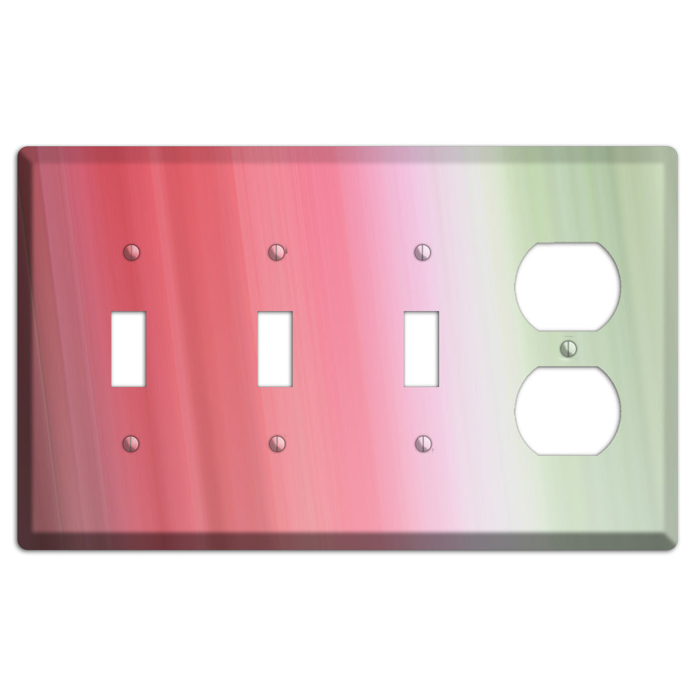 Coral Pink Ray of Light 3 Toggle / Duplex Wallplate