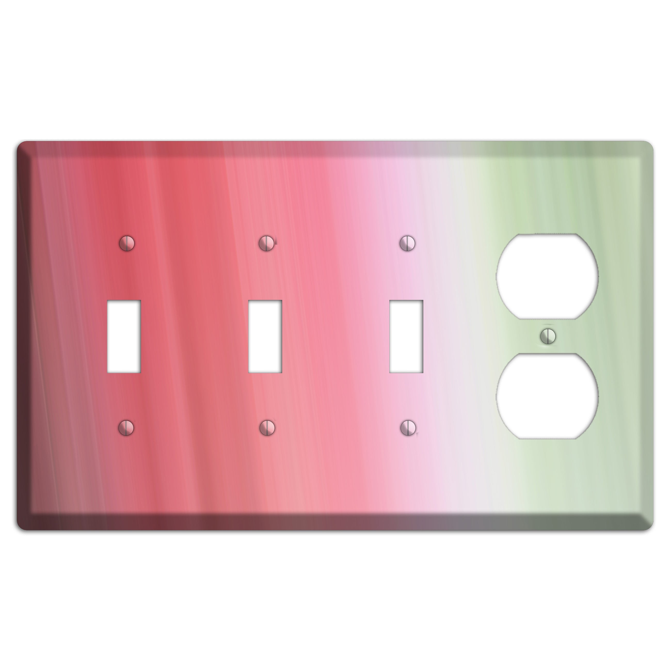 Coral Pink Ray of Light 3 Toggle / Duplex Wallplate