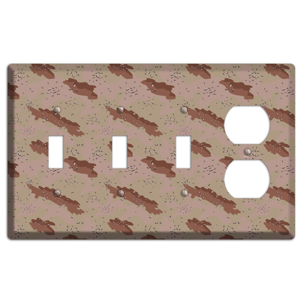 Chocolate Chip Camo 3 Toggle / Duplex Wallplate