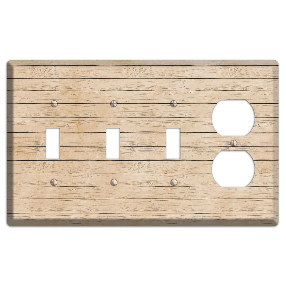 Akaroa Neutral Texture 3 Toggle / Duplex Wallplate