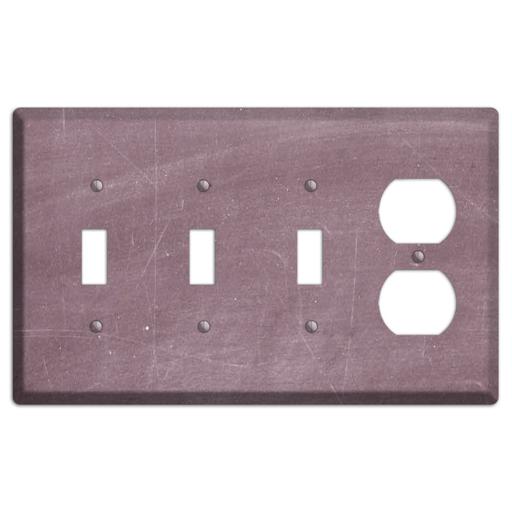 Chalk Maroon 3 Toggle / Duplex Wallplate
