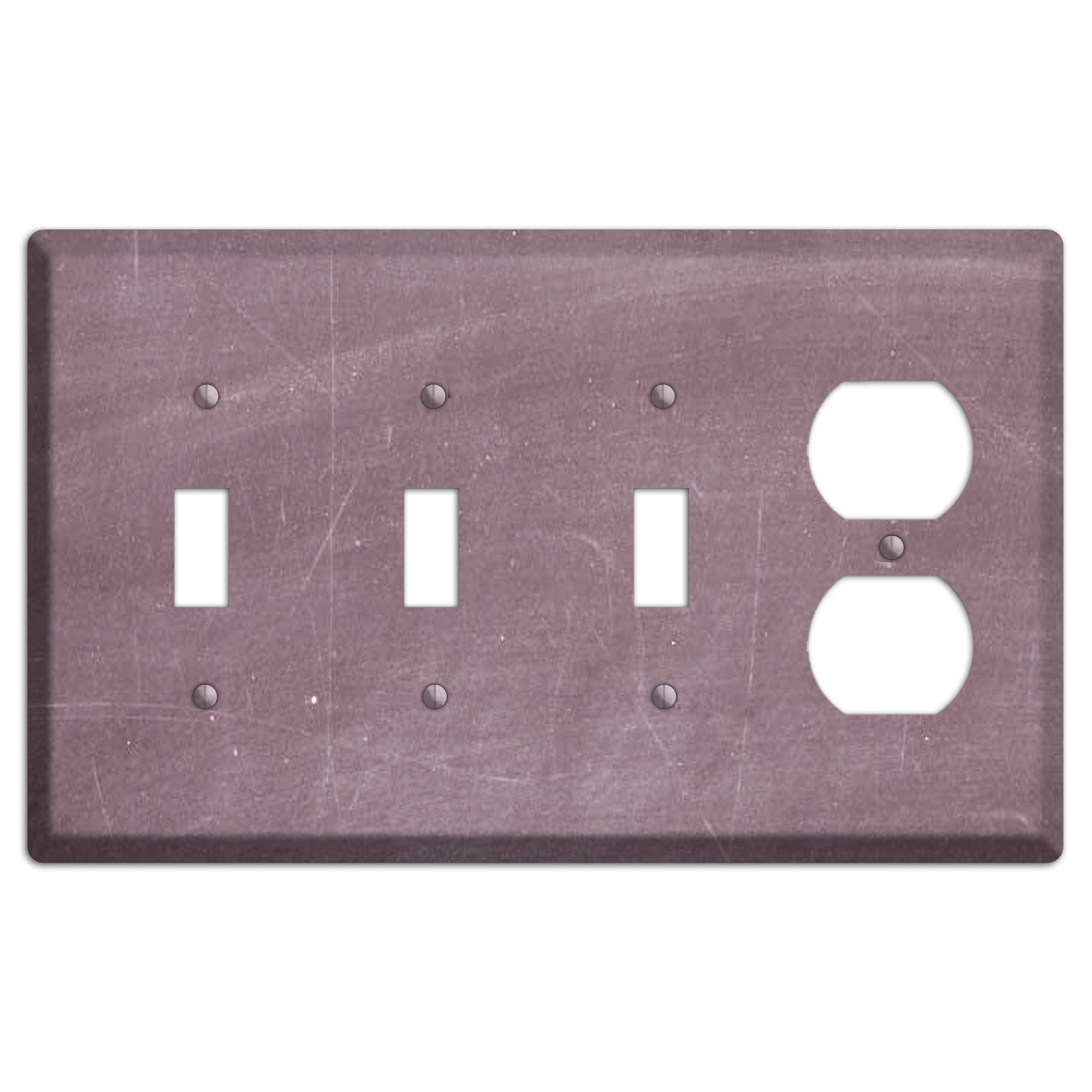 Chalk Maroon 3 Toggle / Duplex Wallplate