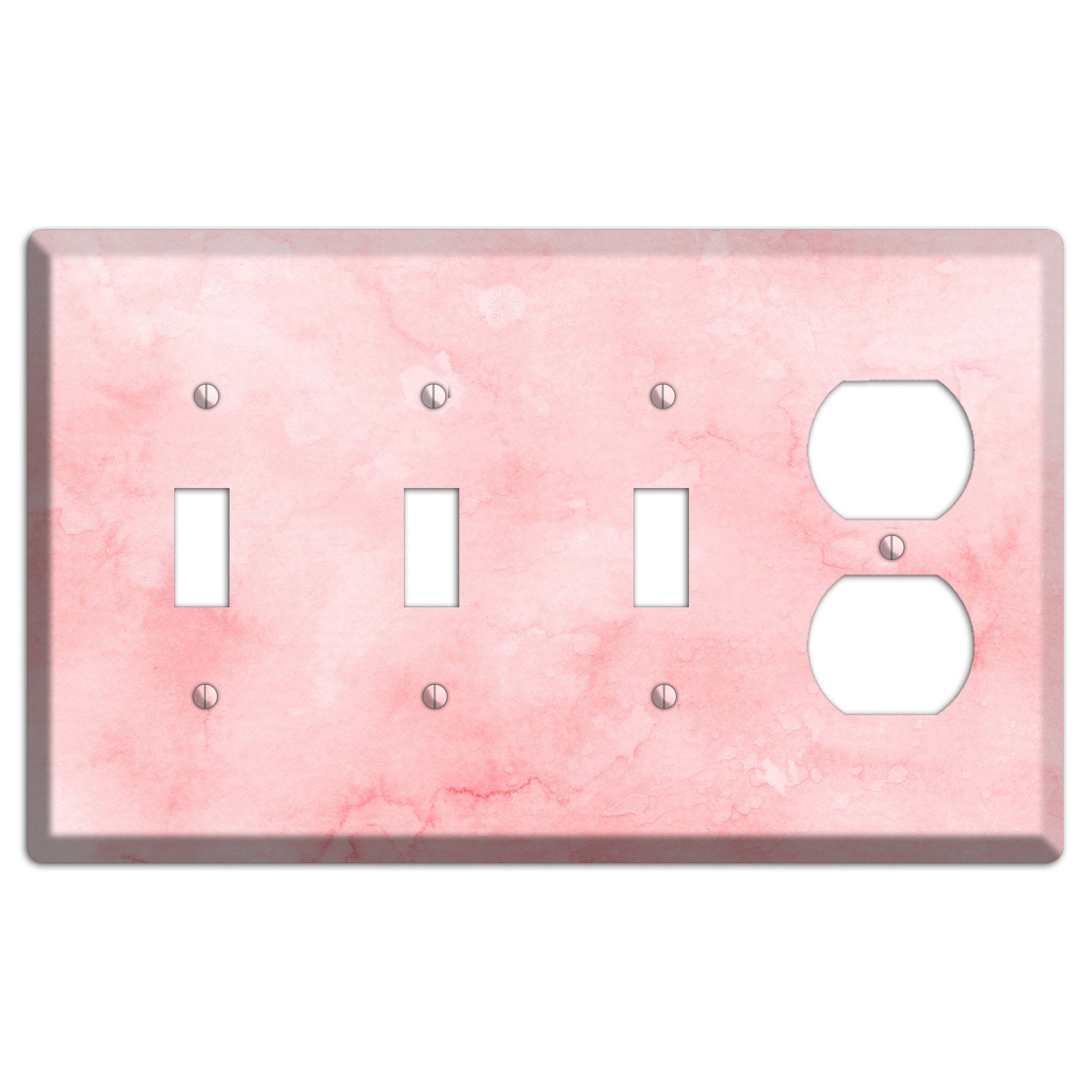Mandys Pink Soft Coral 3 Toggle / Duplex Wallplate