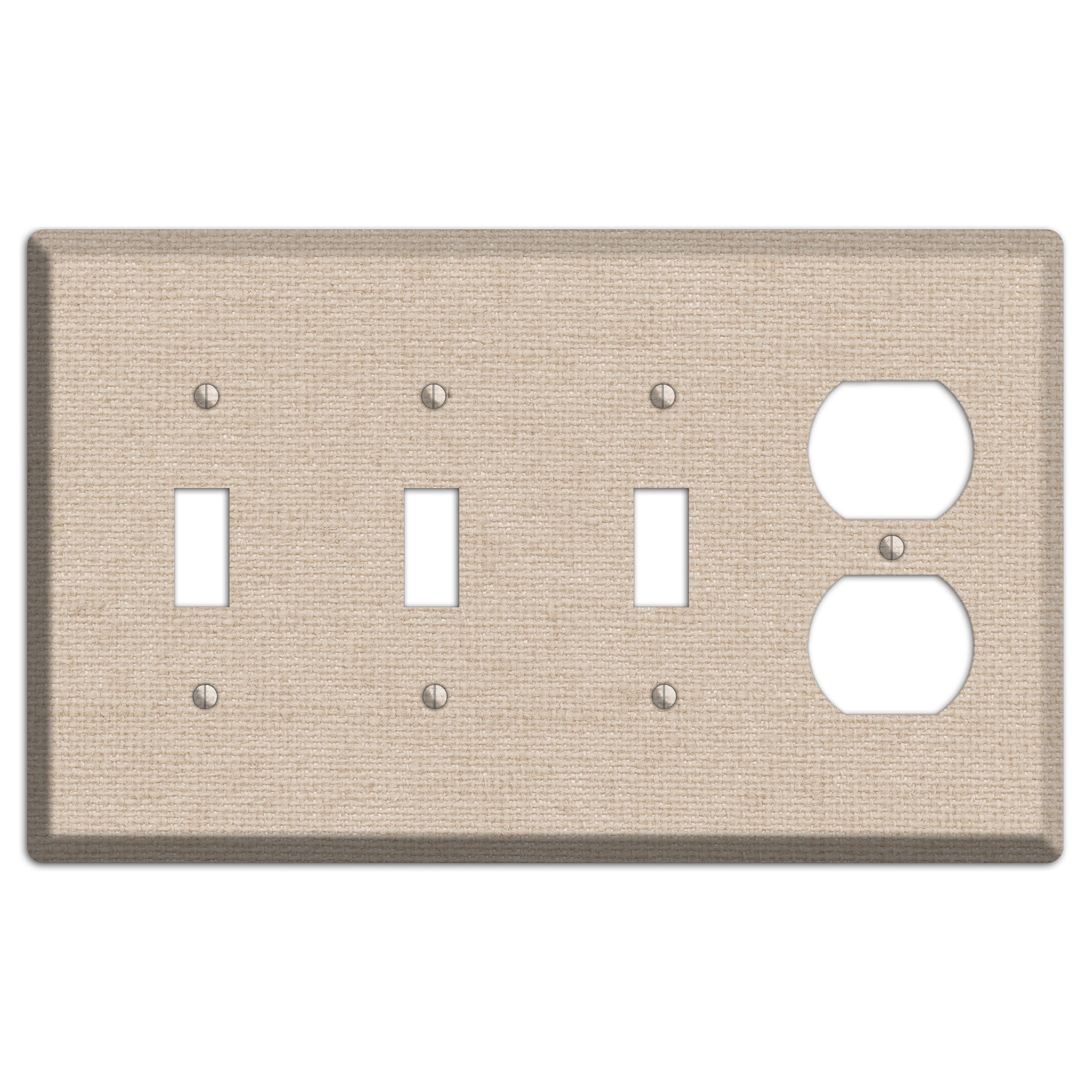 Vanilla Neutral Texture 3 Toggle / Duplex Wallplate