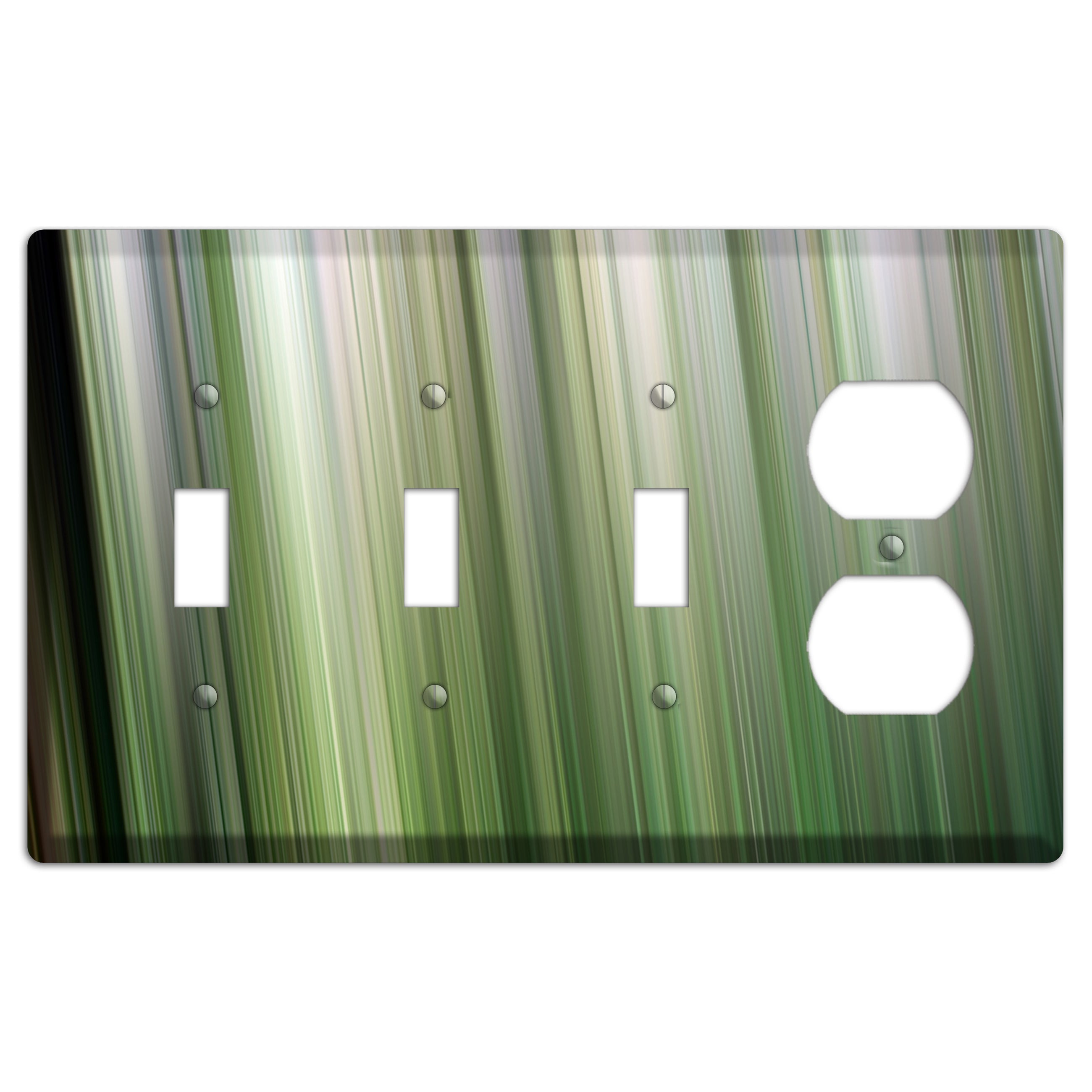 Green Ray of Light 2 3 Toggle / Duplex Wallplate