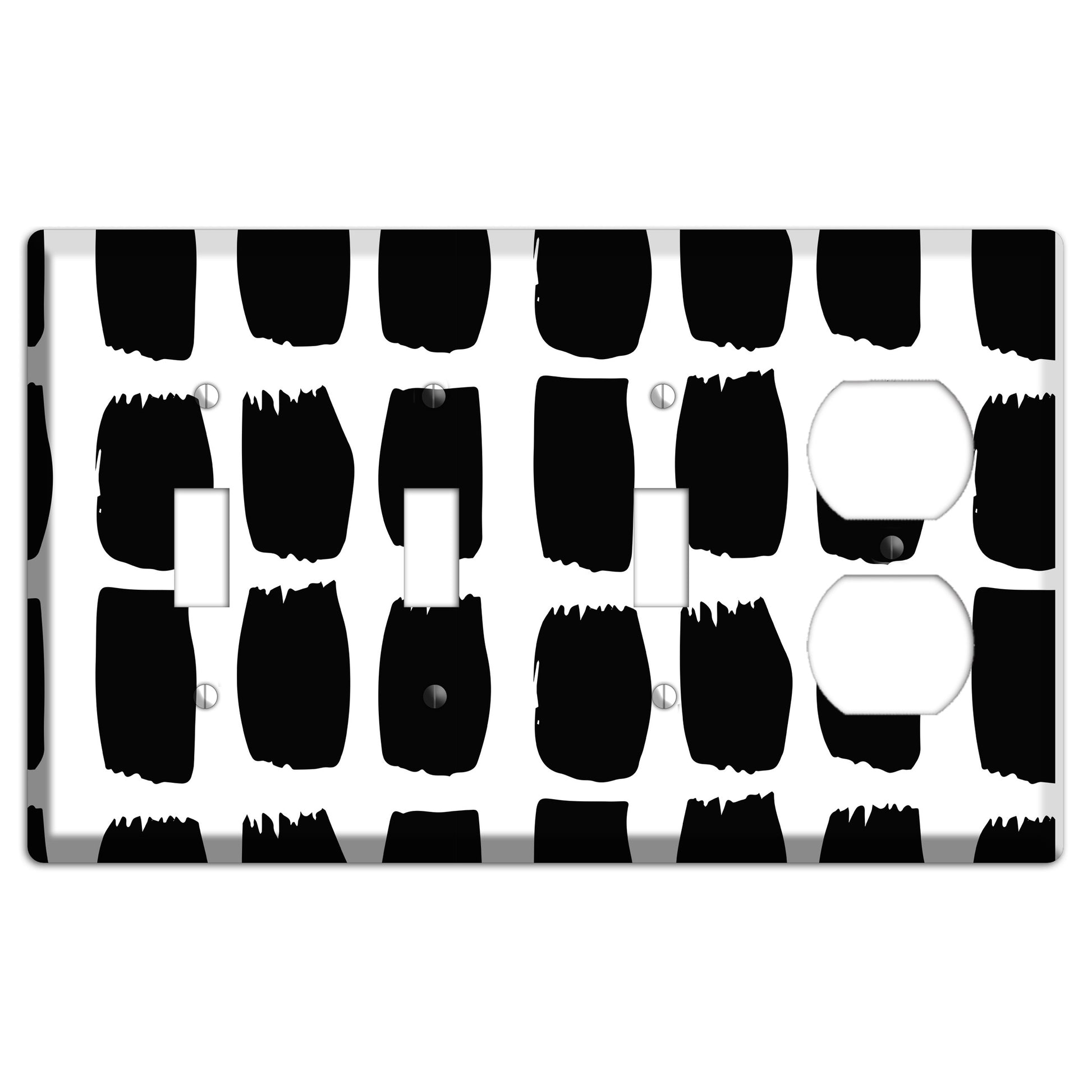 Ink Brushstrokes 7 3 Toggle / Duplex Wallplate