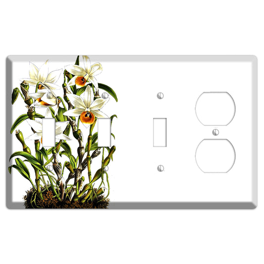 Dendrobium 3 Toggle / Duplex Wallplate
