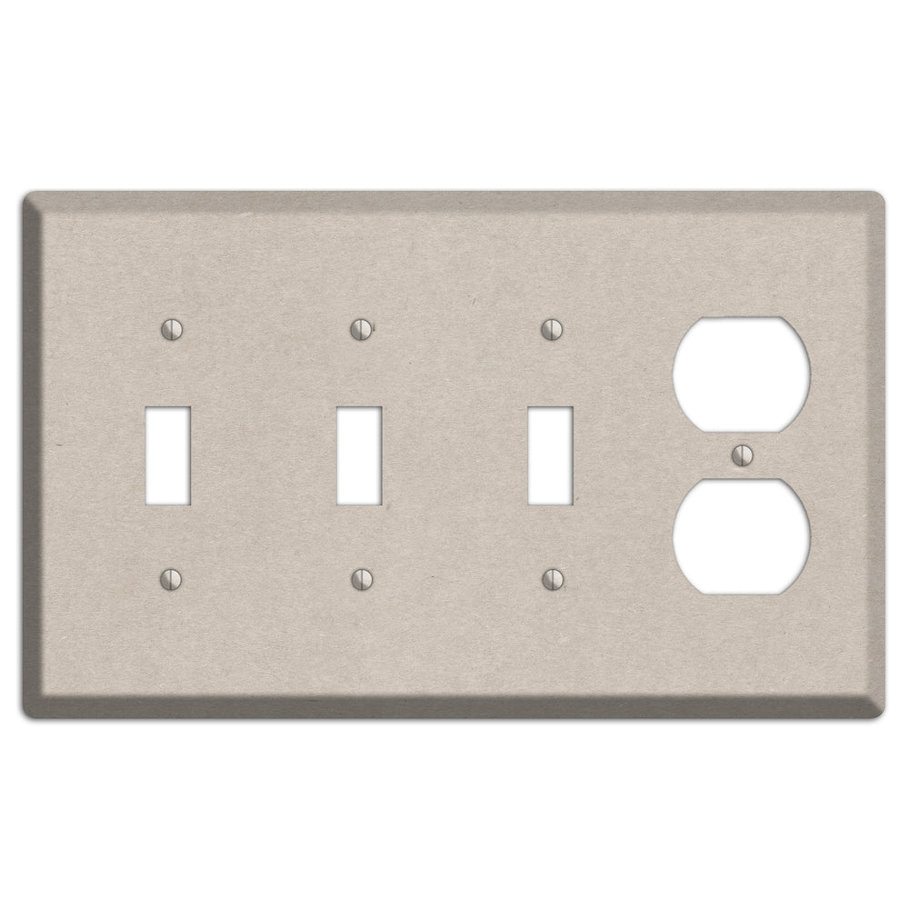 Bison Hide Kraft 3 Toggle / Duplex Wallplate