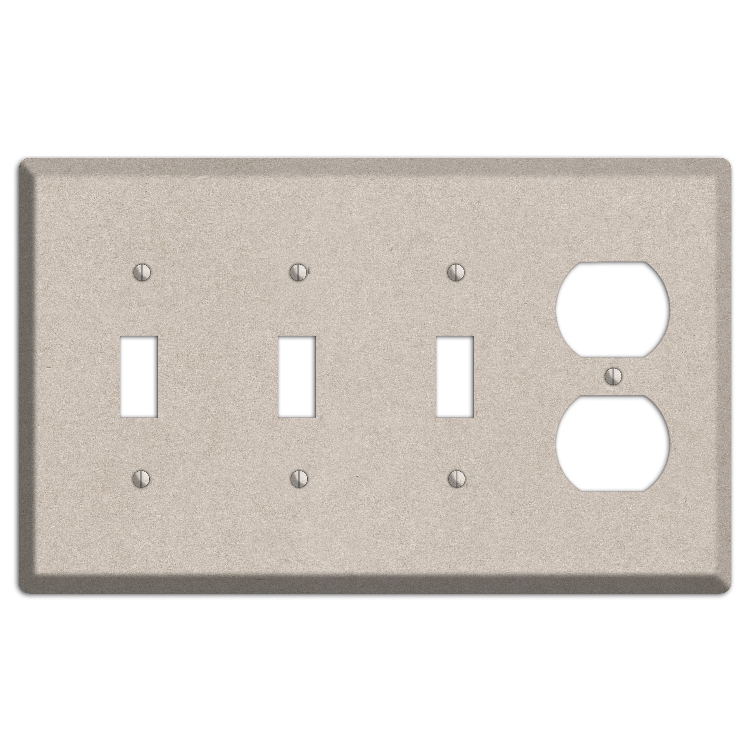 Bison Hide Kraft 3 Toggle / Duplex Wallplate