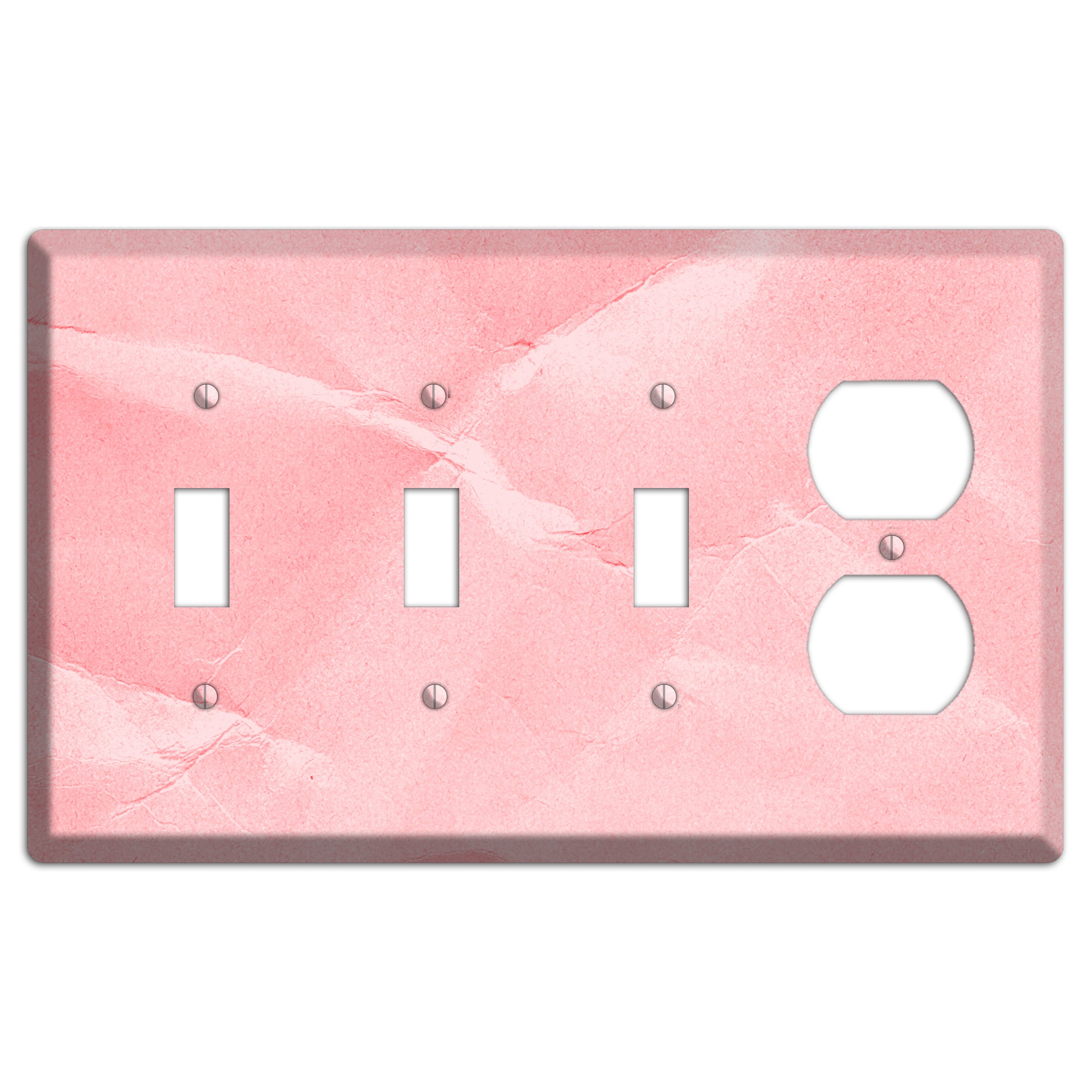 Pink Soft Coral 3 Toggle / Duplex Wallplate