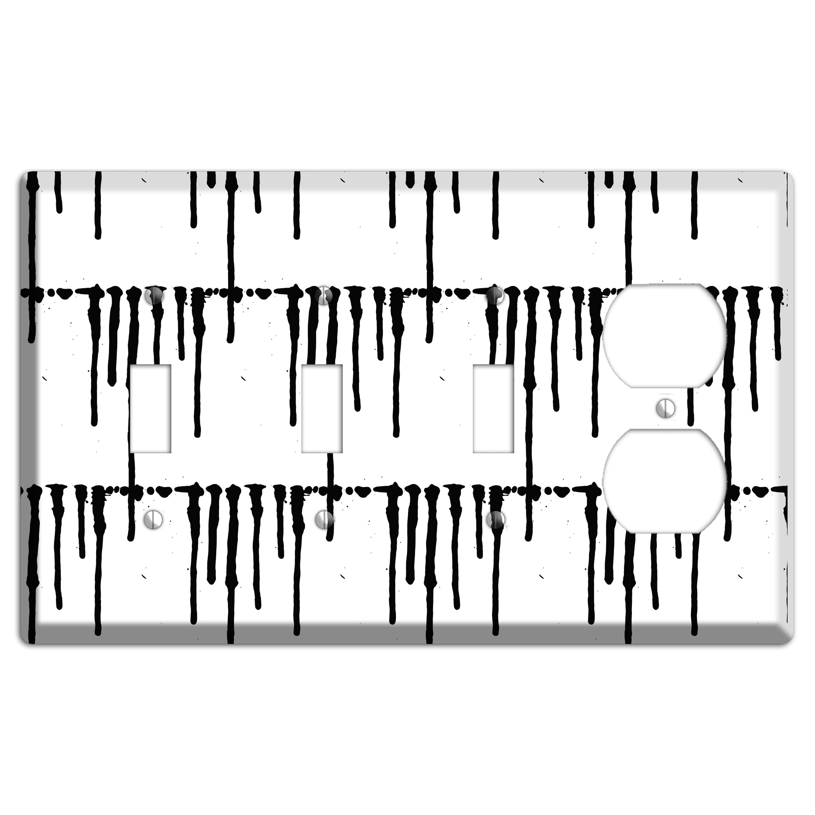 Ink Brushstrokes 7 3 Toggle / Duplex Wallplate