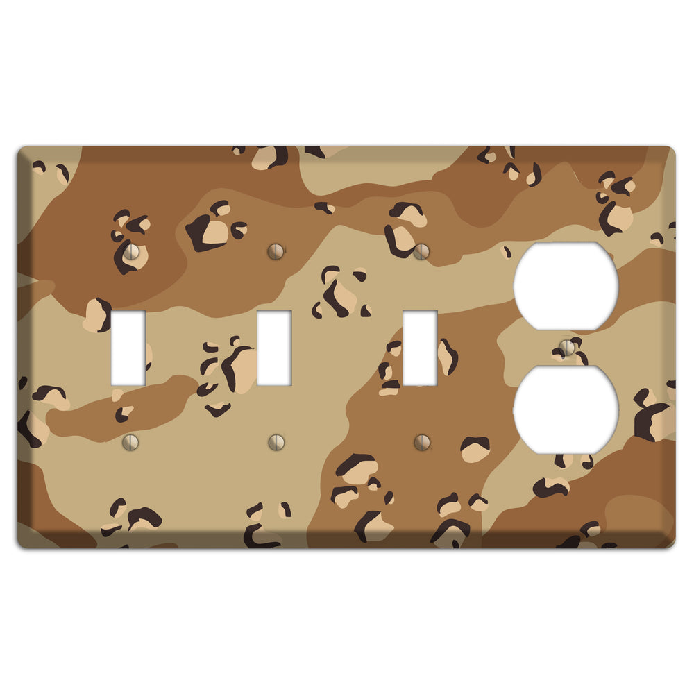 Desert Camo 3 Toggle / Duplex Wallplate