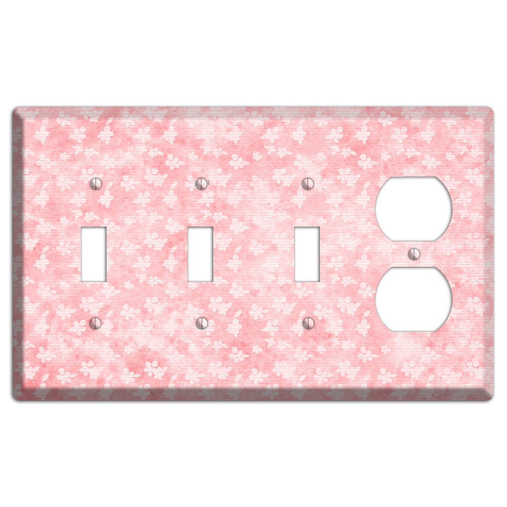 Abbey Soft Coral 3 Toggle / Duplex Wallplate