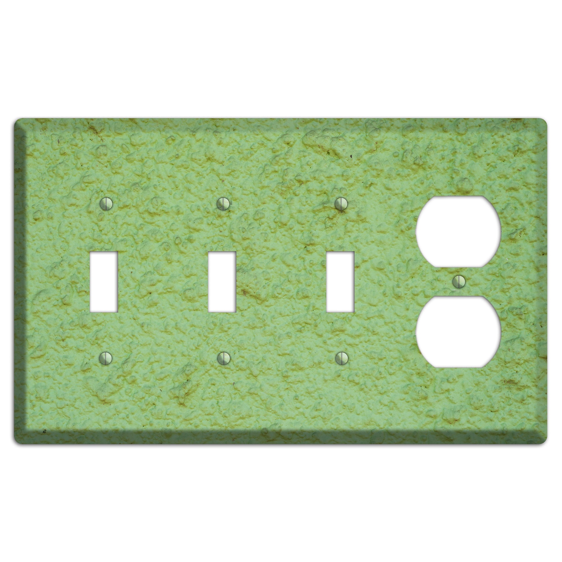 Green Concrete 3 Toggle / Duplex Wallplate