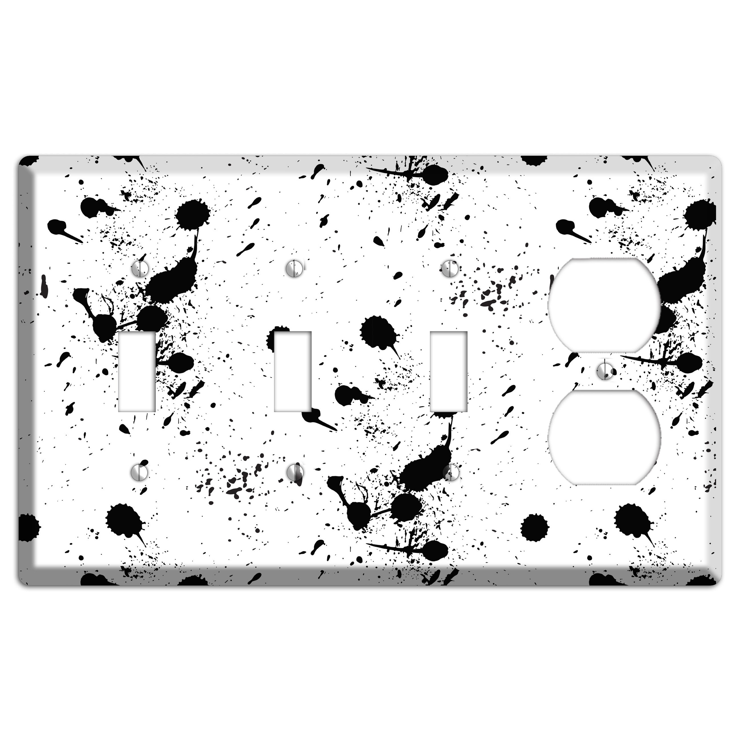 Ink Splash 3 3 Toggle / Duplex Wallplate