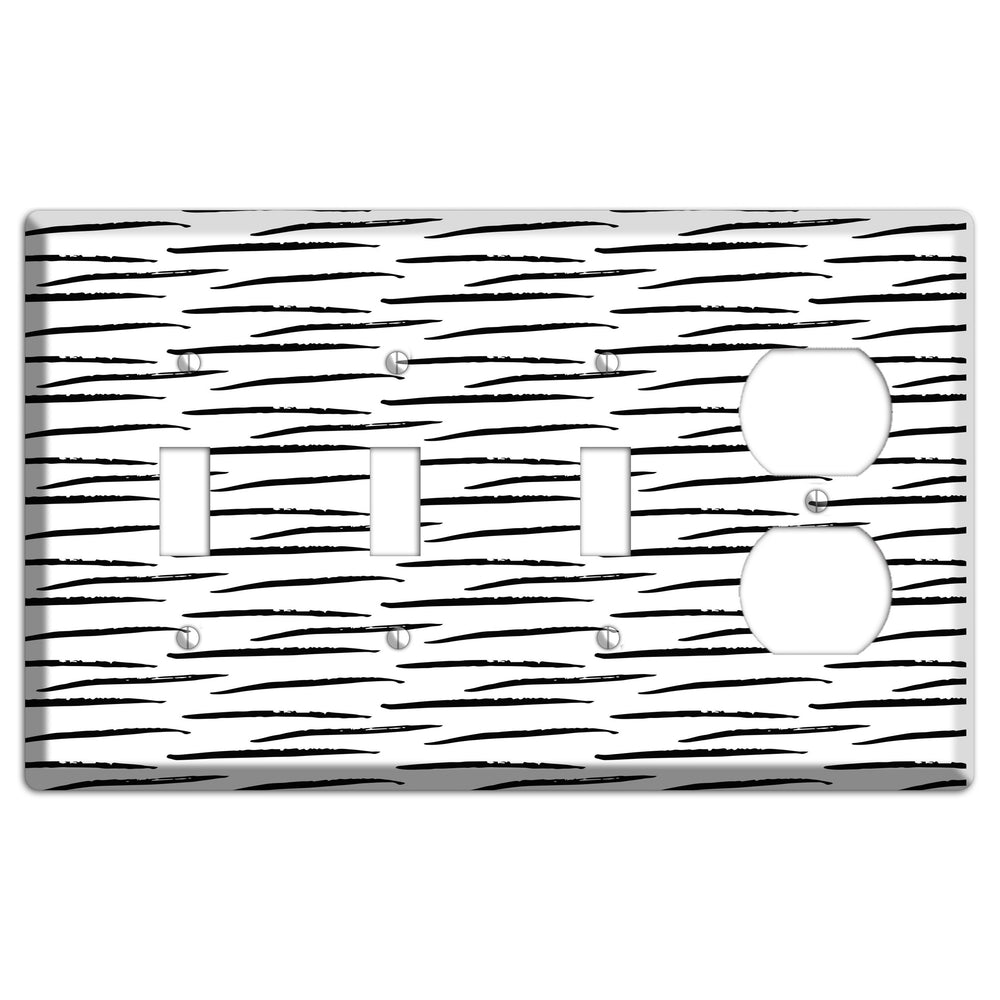 Ink Brushstrokes 9 3 Toggle / Duplex Wallplate