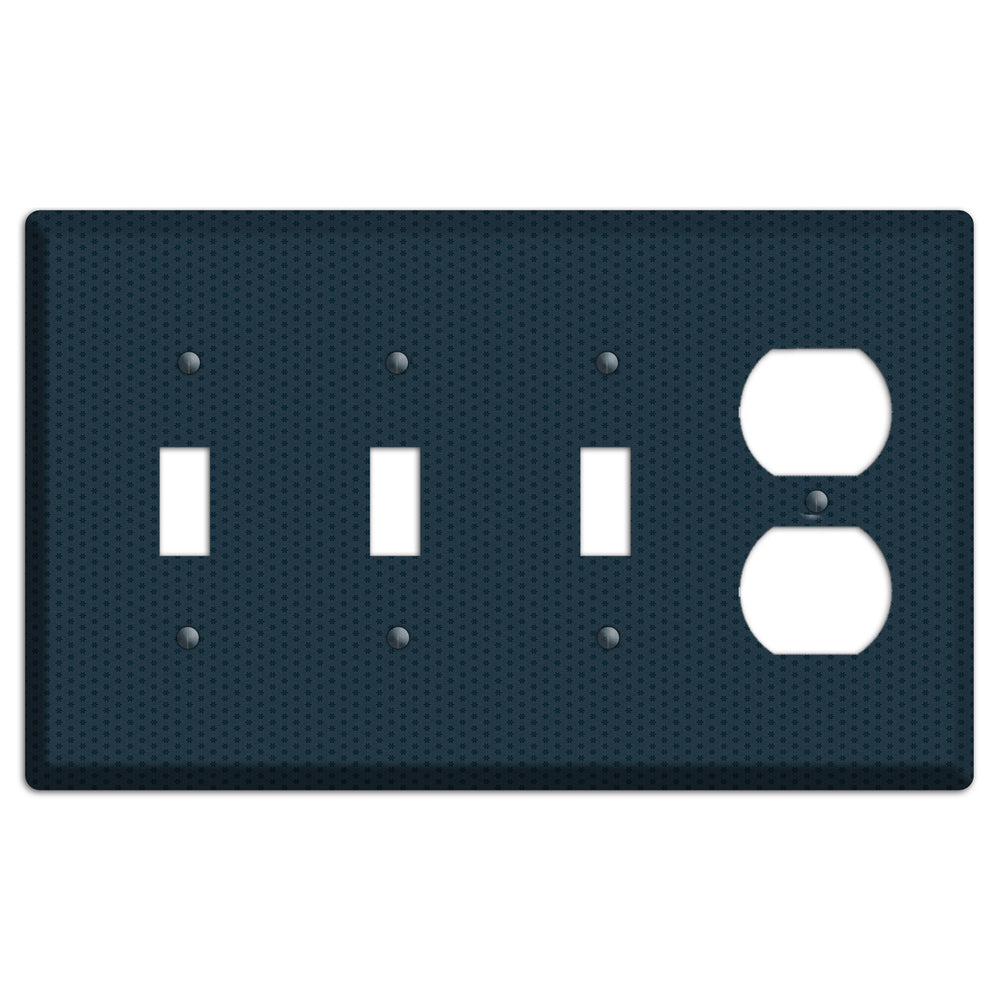 Blue with Tiny Asters 3 Toggle / Duplex Wallplate
