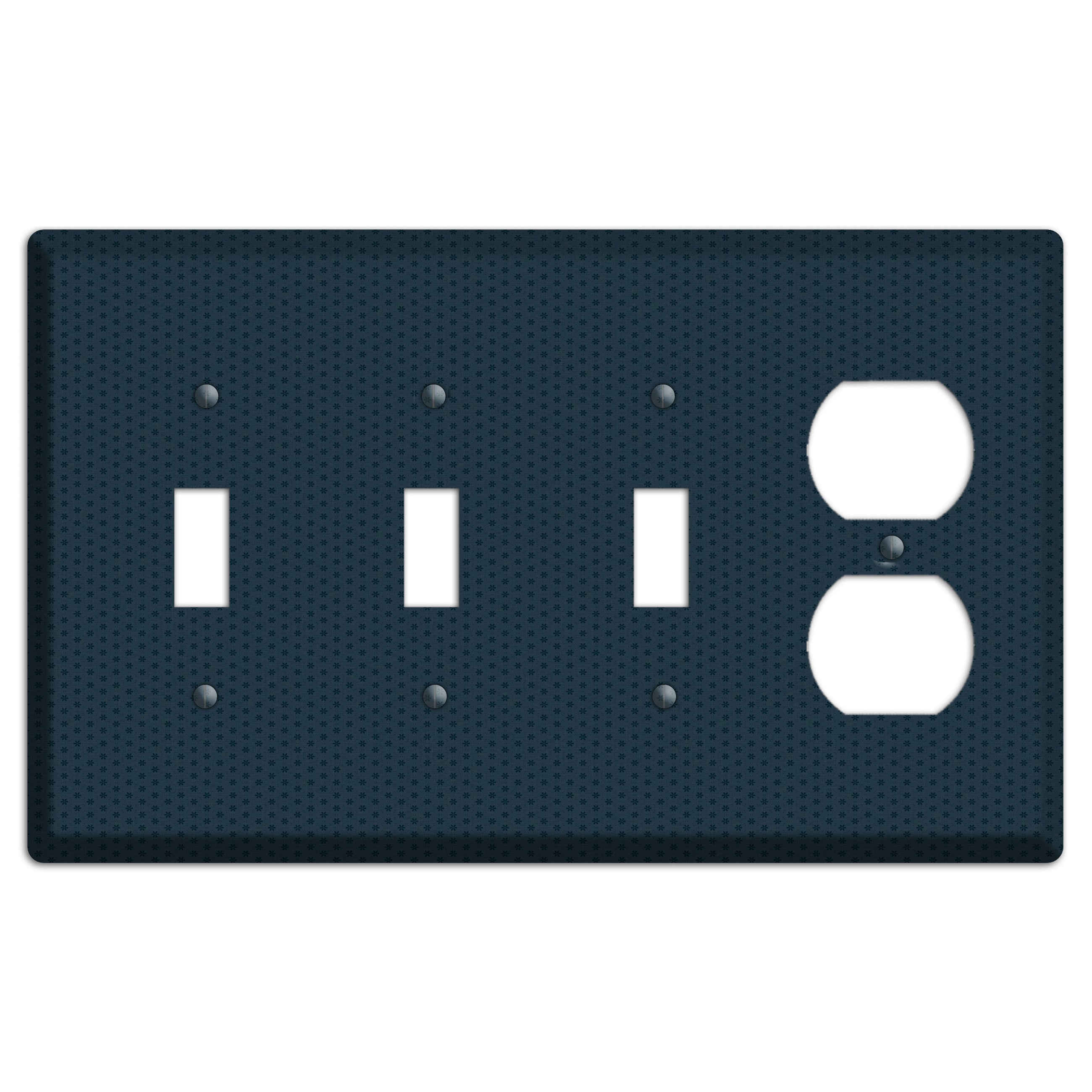 Blue with Tiny Asters 3 Toggle / Duplex Wallplate