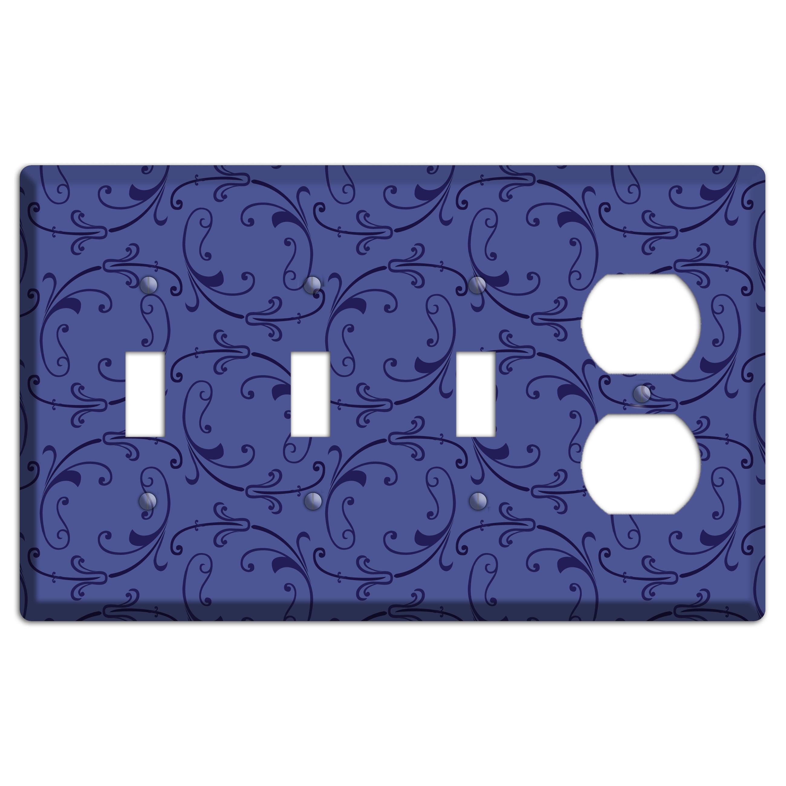 Green and Brown Argyle 3 Toggle / Duplex Wallplate